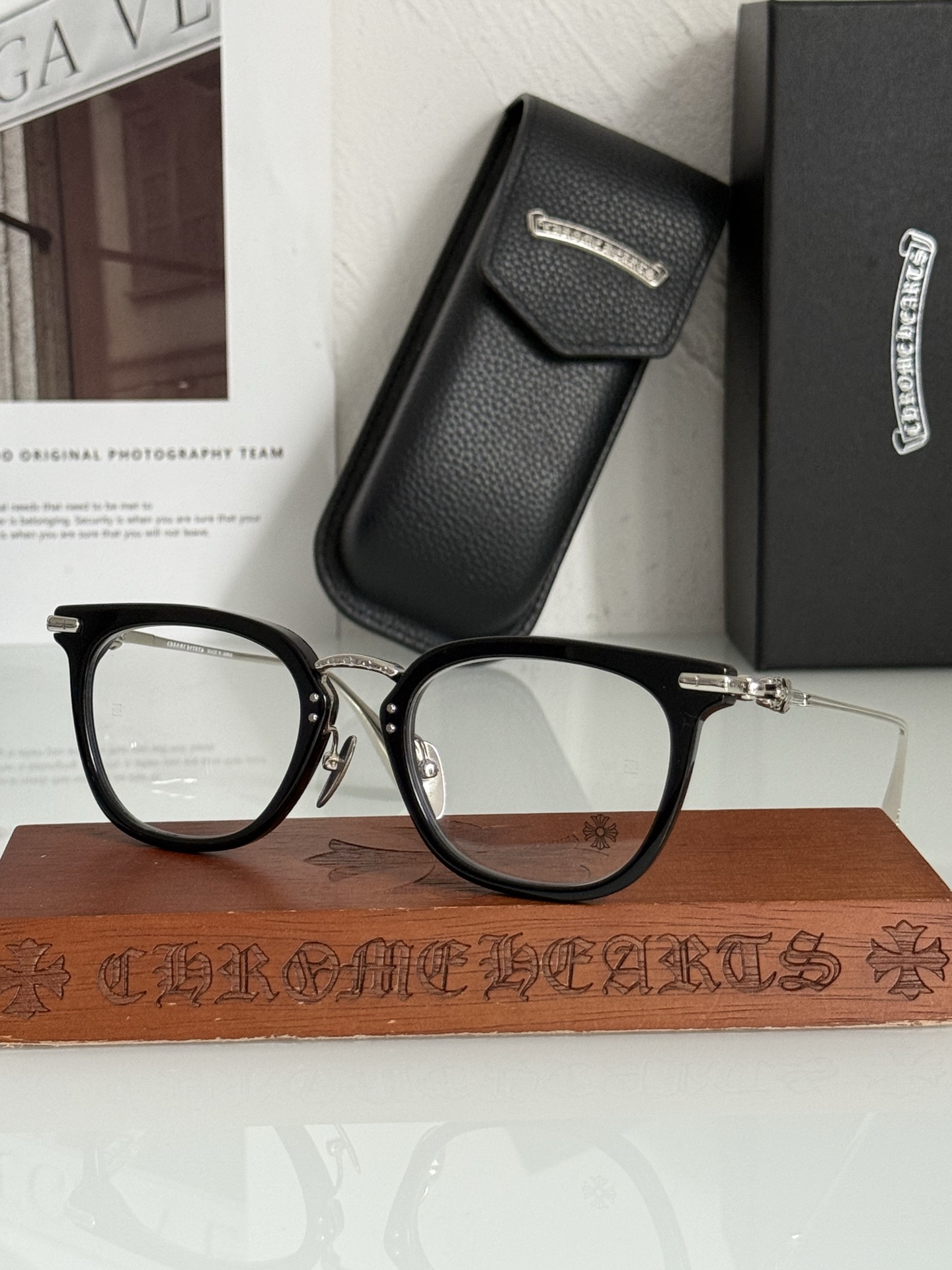 Chrome glasses