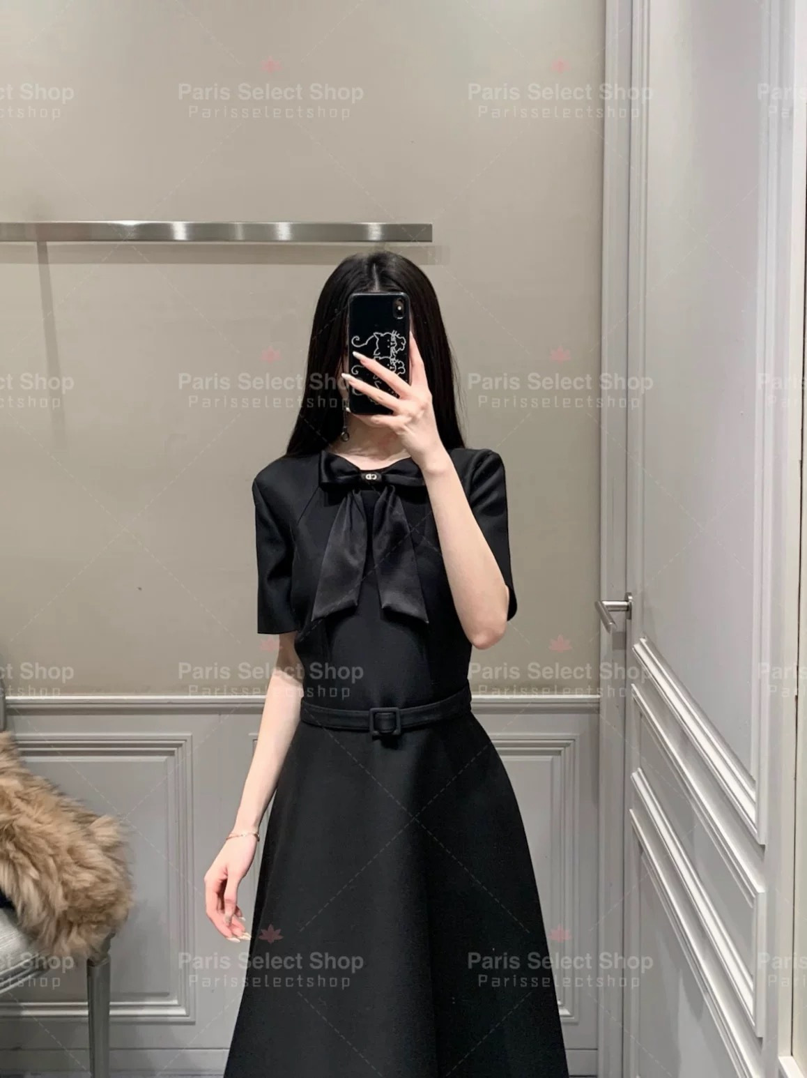 CD 26ss bow ribbon dress