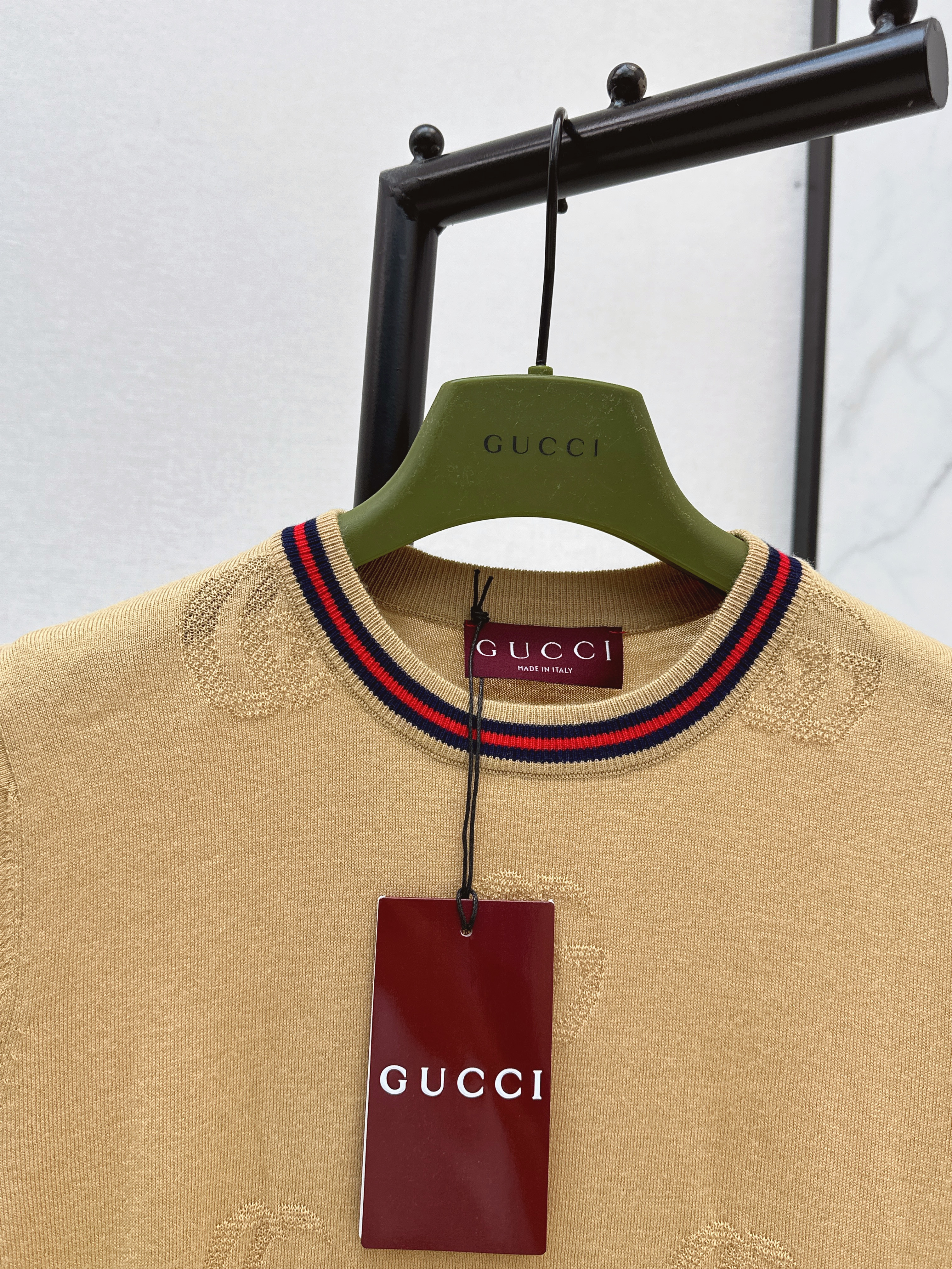 Guc 26ss jacquard sweater