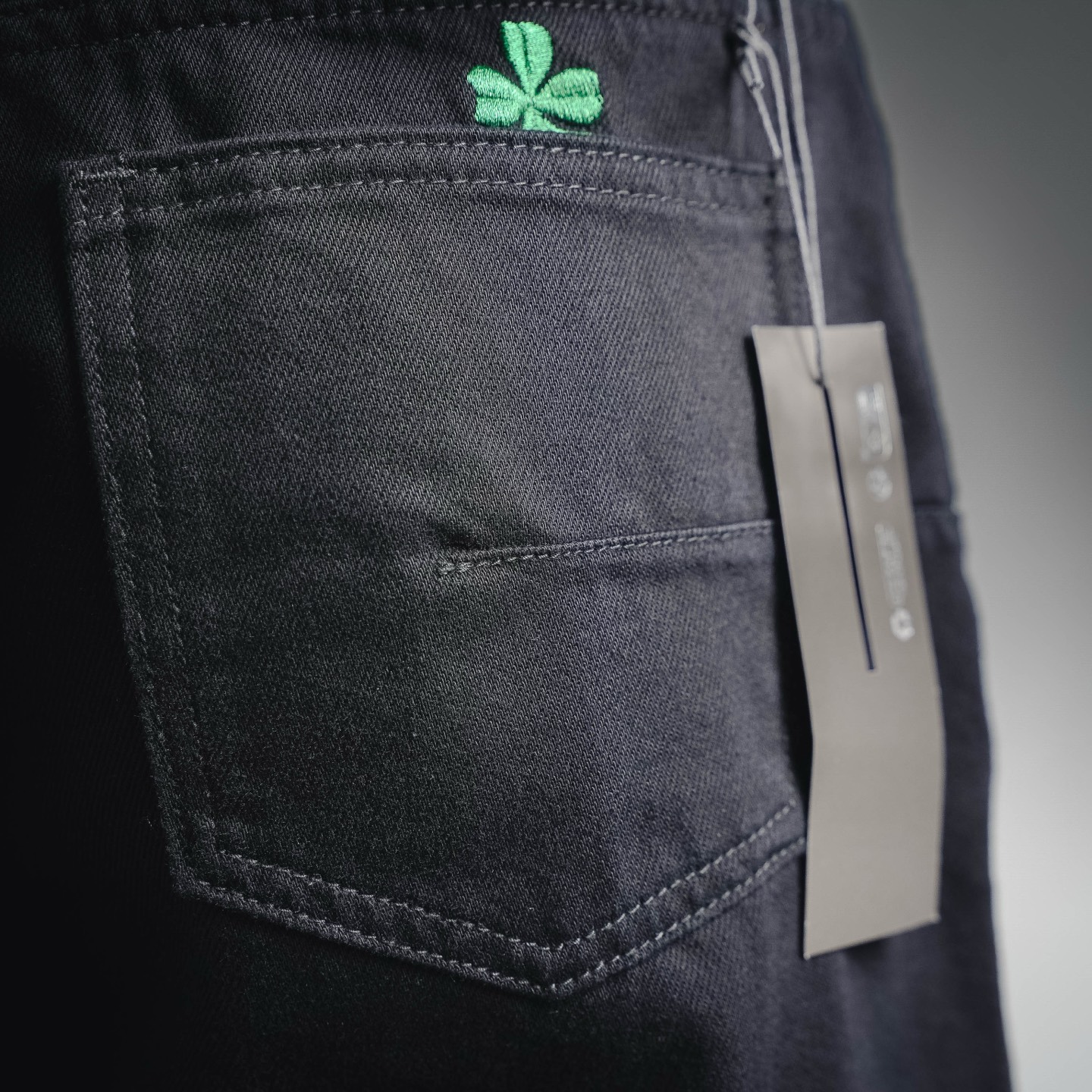 CD embroidered jeans