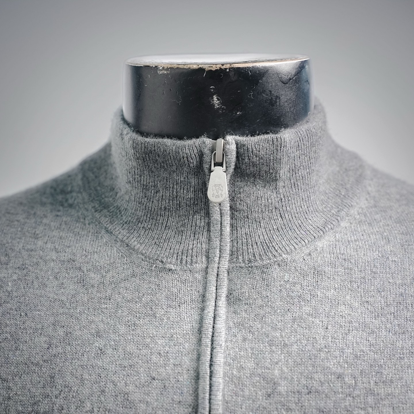 Brunello zip knit sweater