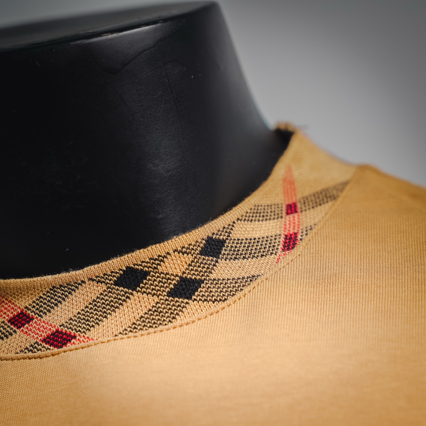 Bur plaid crew-neckt-shirt