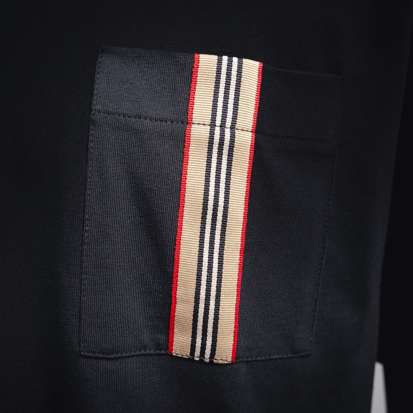 Bur striped ribbon t-shirt