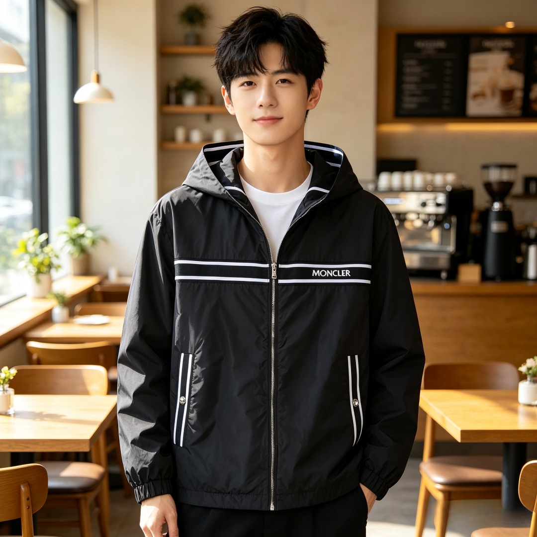 Mon embroidered letter jacket