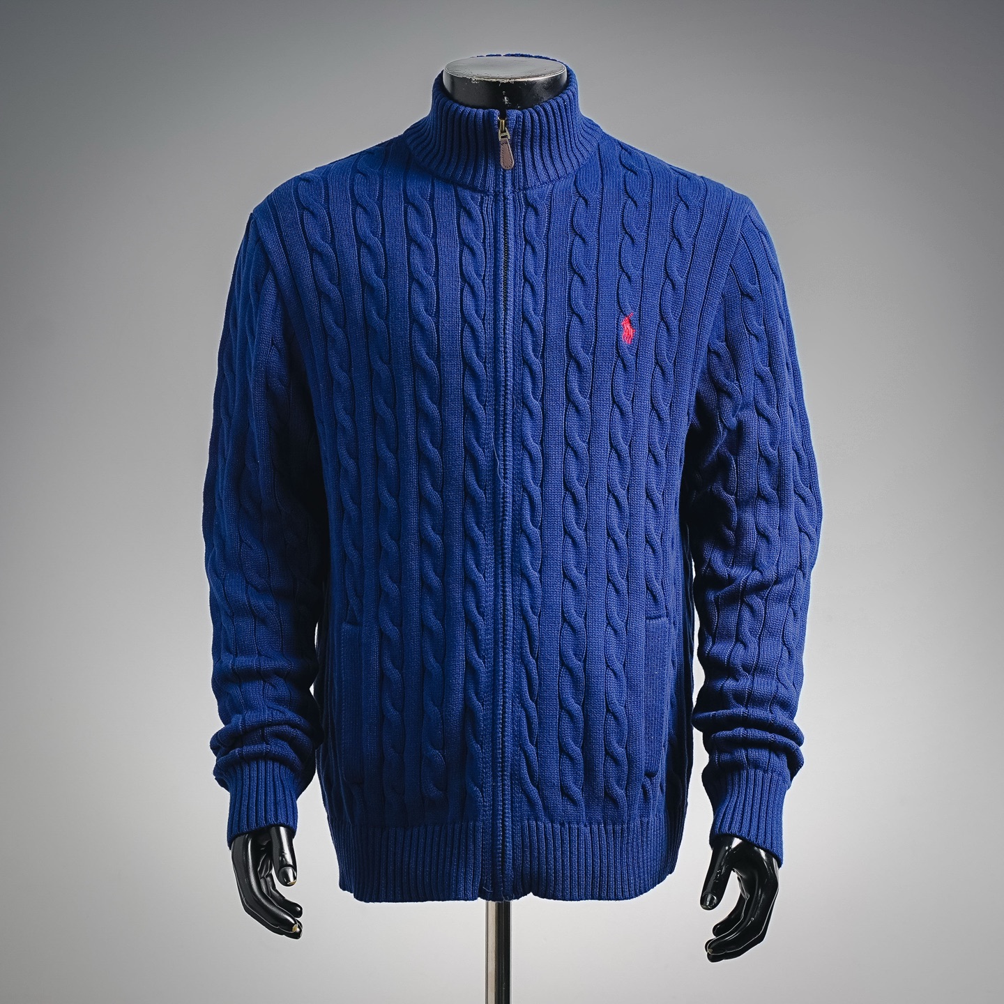 Ralph knit sweater zip-up coat