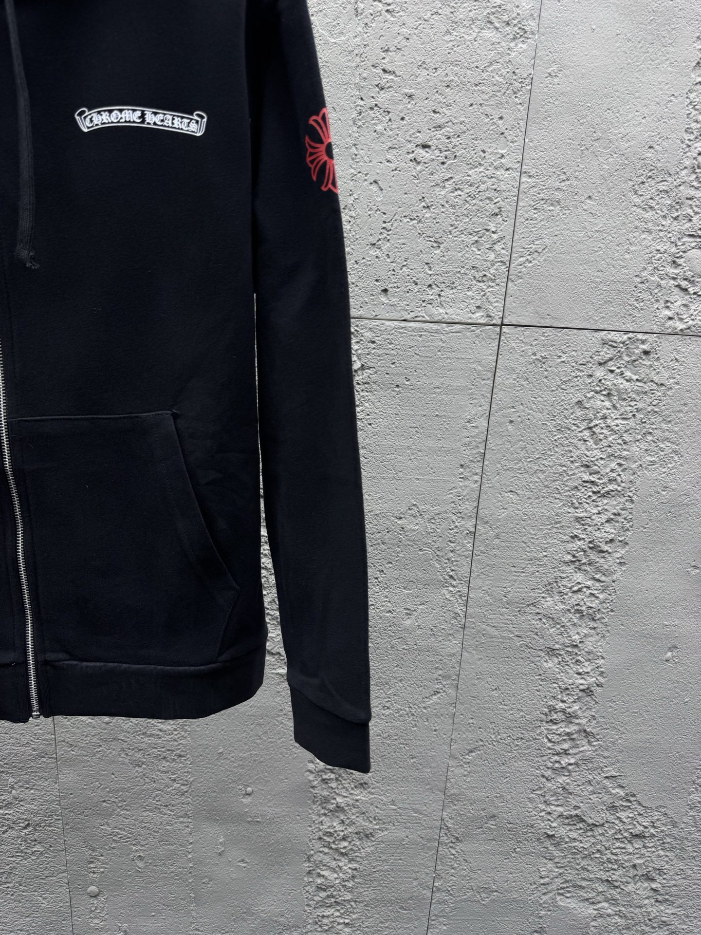 Chrome printed zip-up jacket