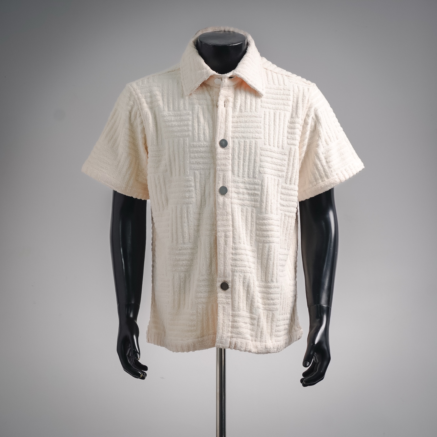 Bottega textured sleeve shirt