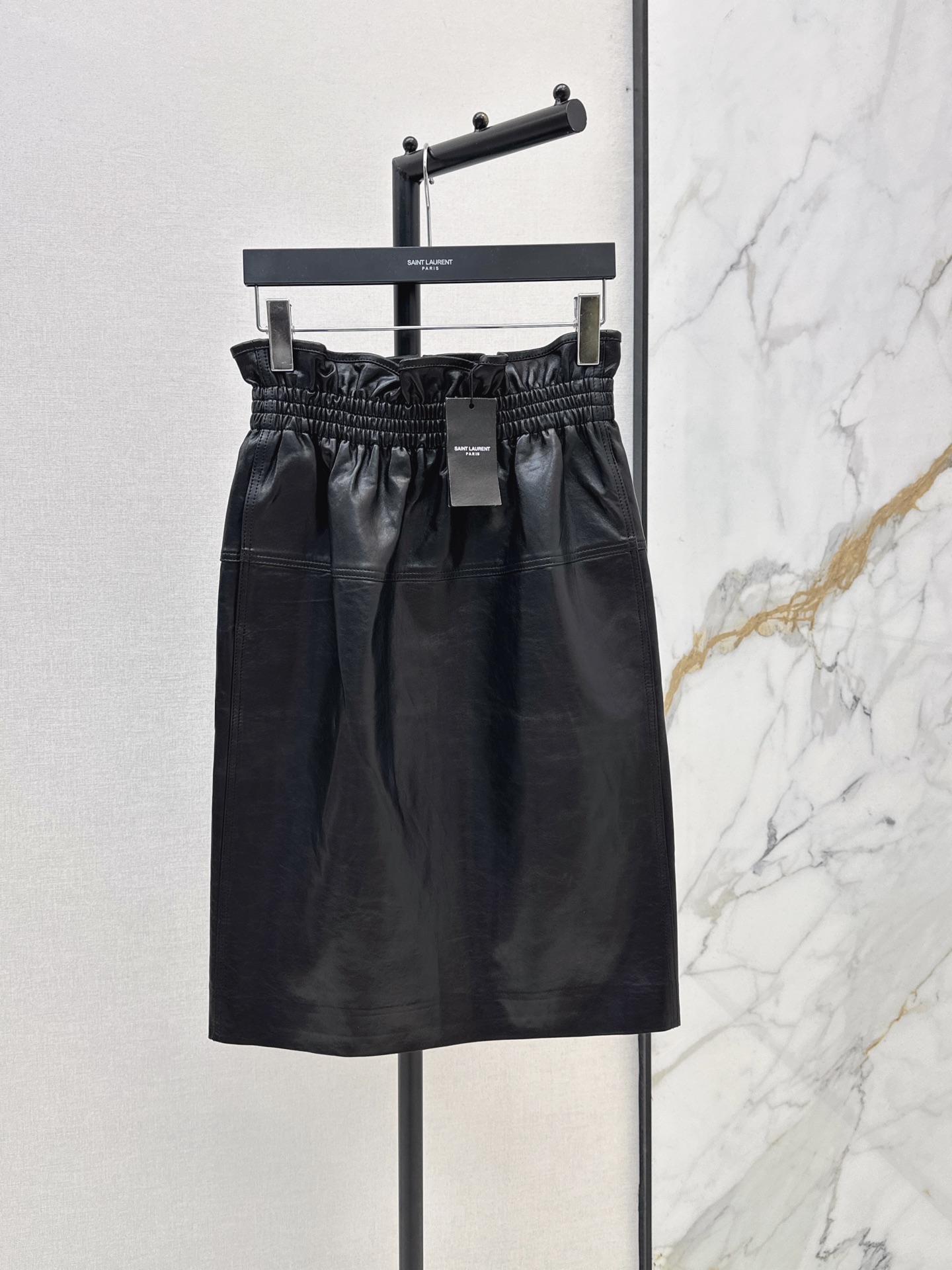 Sain 26ss leather skirt
