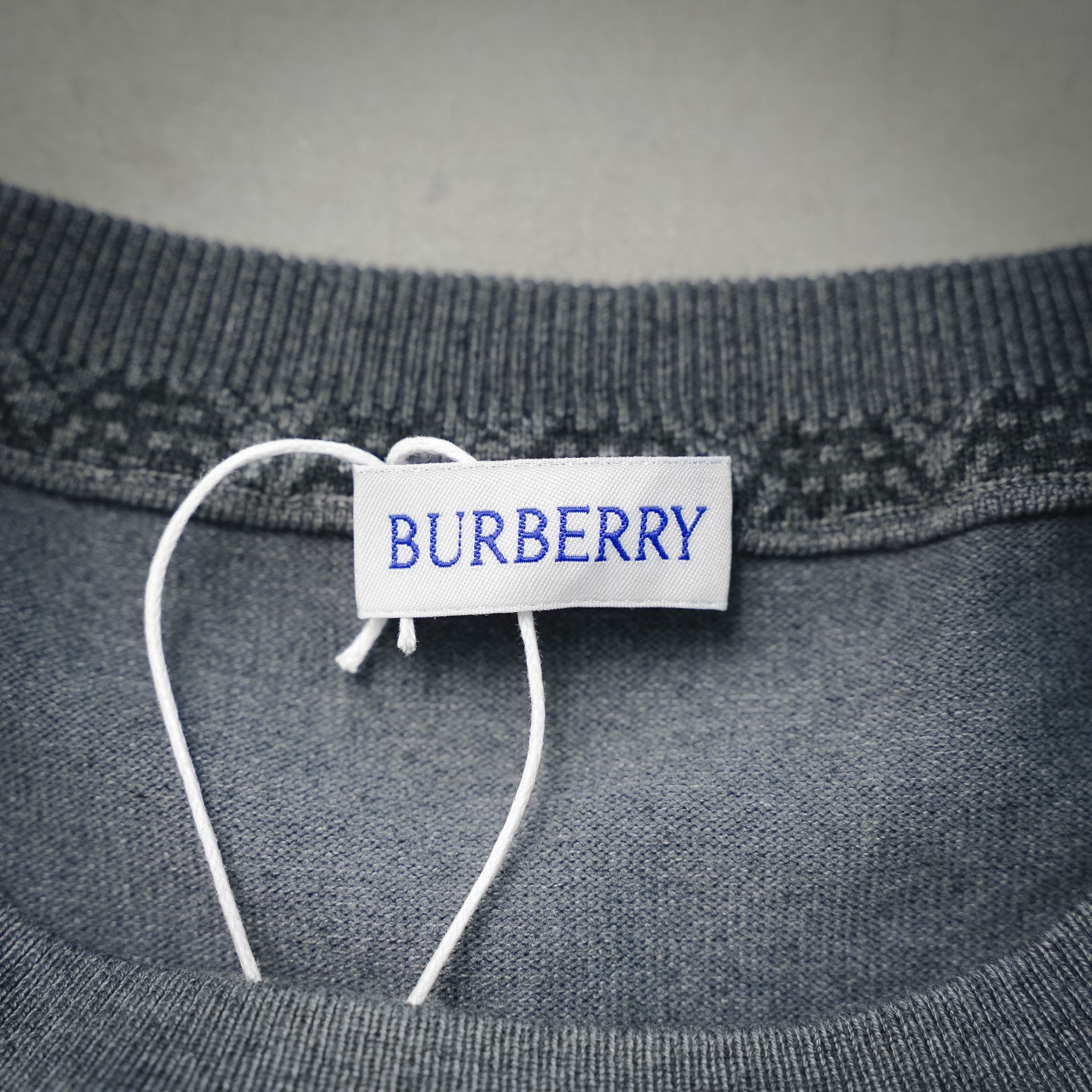 Bur knit embroidered t-shirt