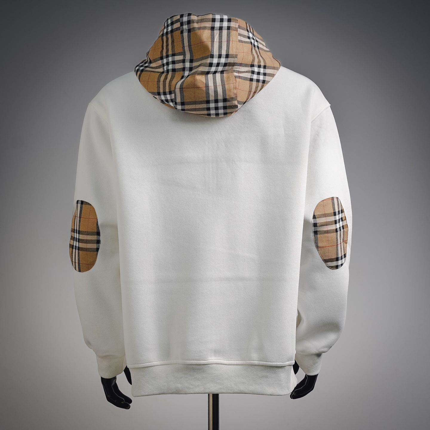 Bur plaid splicing coat