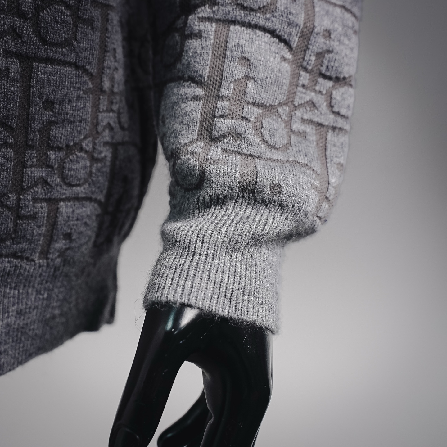 CD all-over jacquard coat