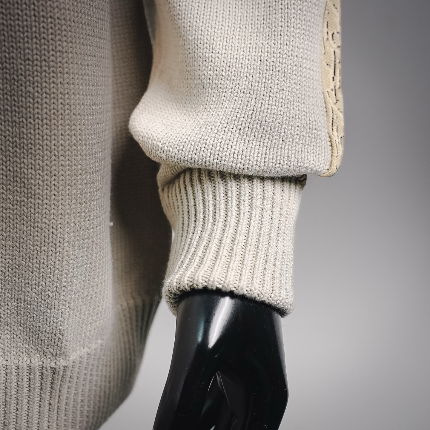 CD jacquard sweater