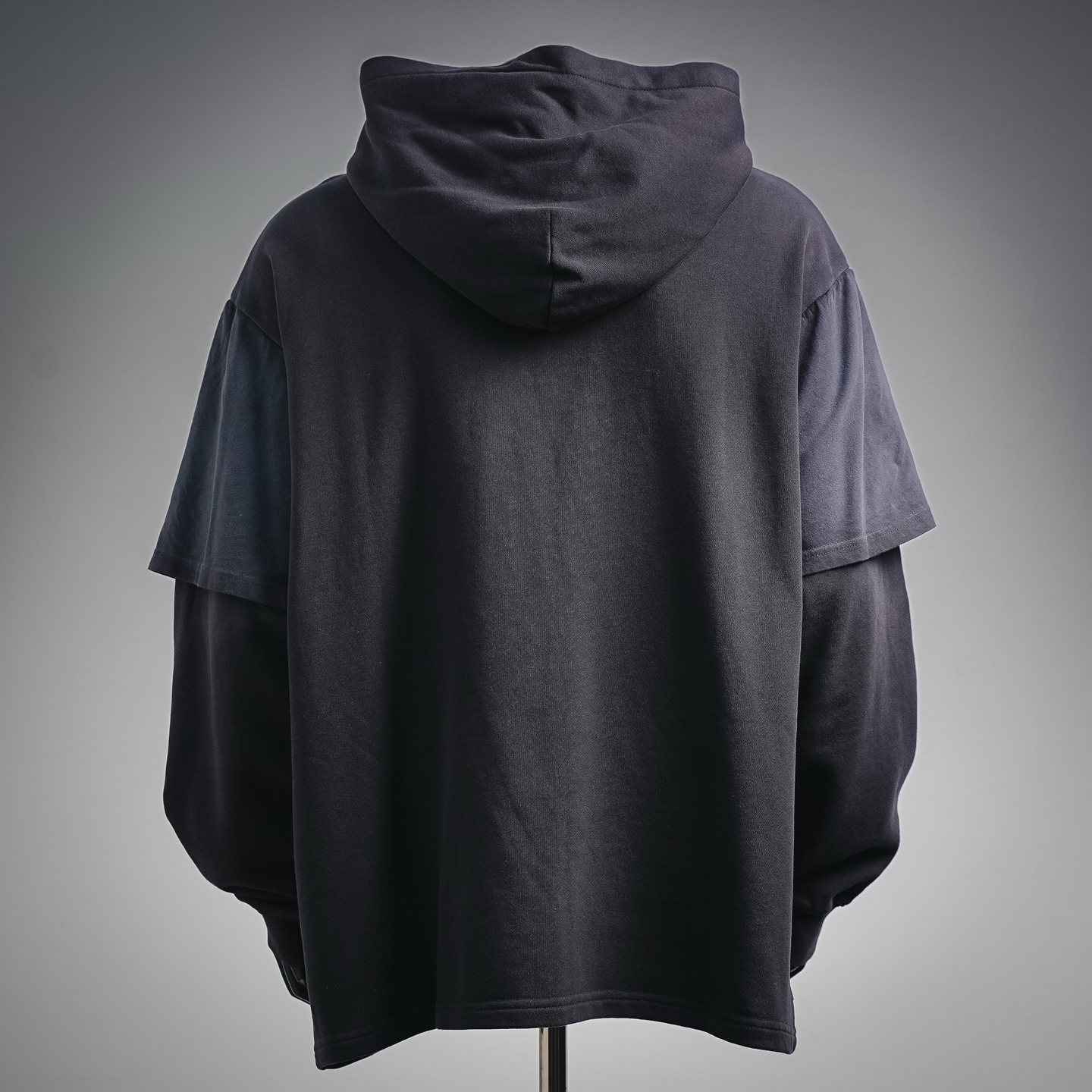 Acne washed layered hoodie