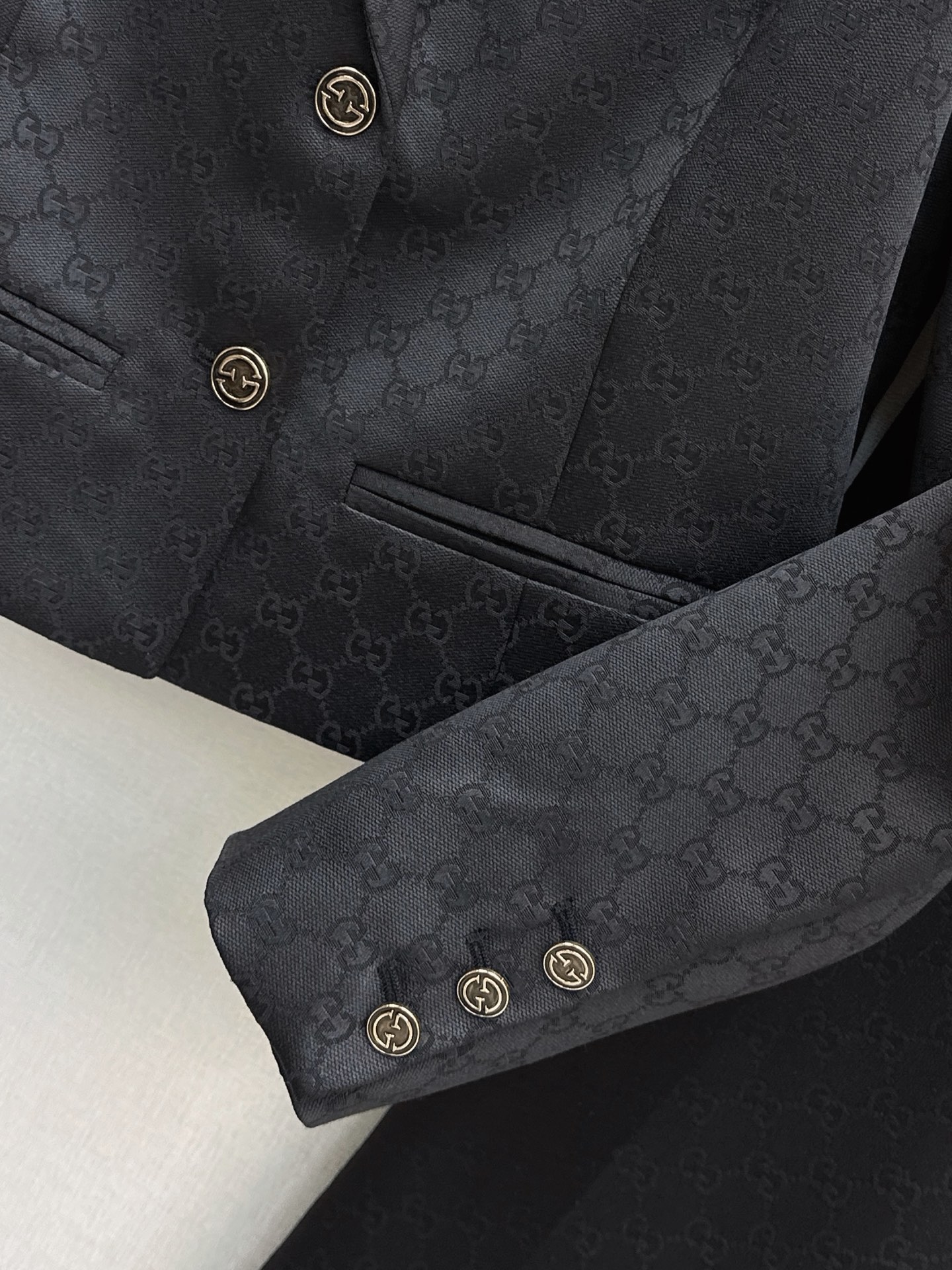 Guc 26fw jacquard jacket pants sets