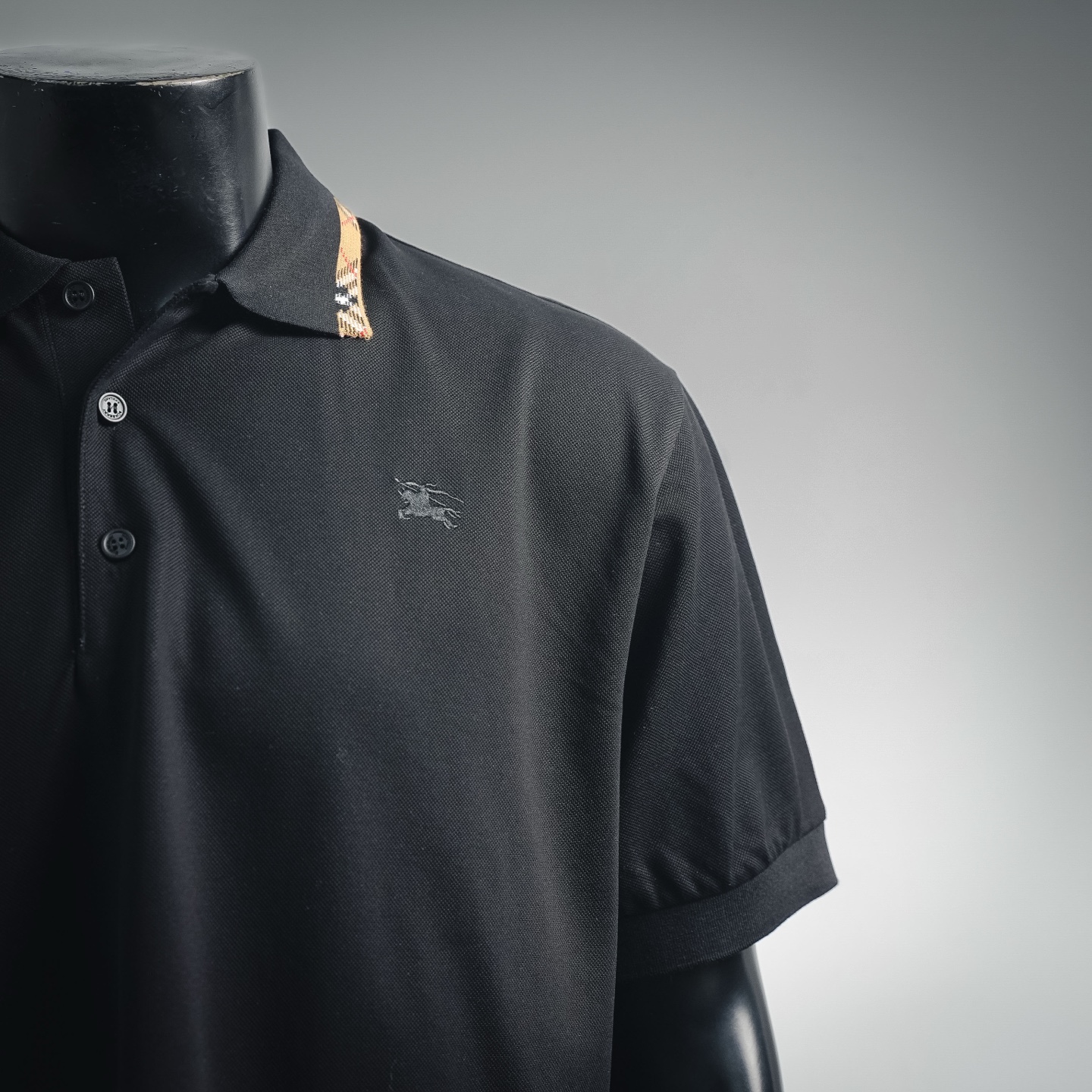 Bur plaid collared Polo