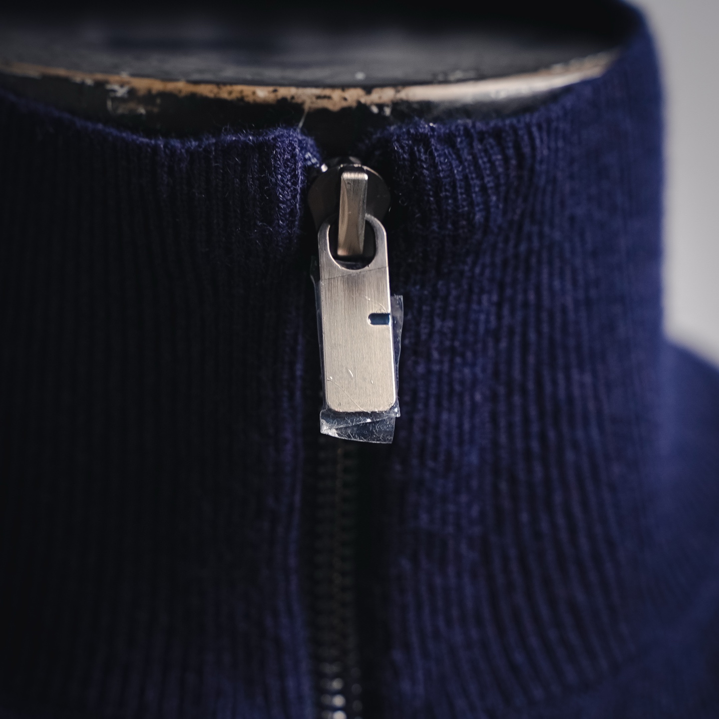 Bur half-zip knit sweater
