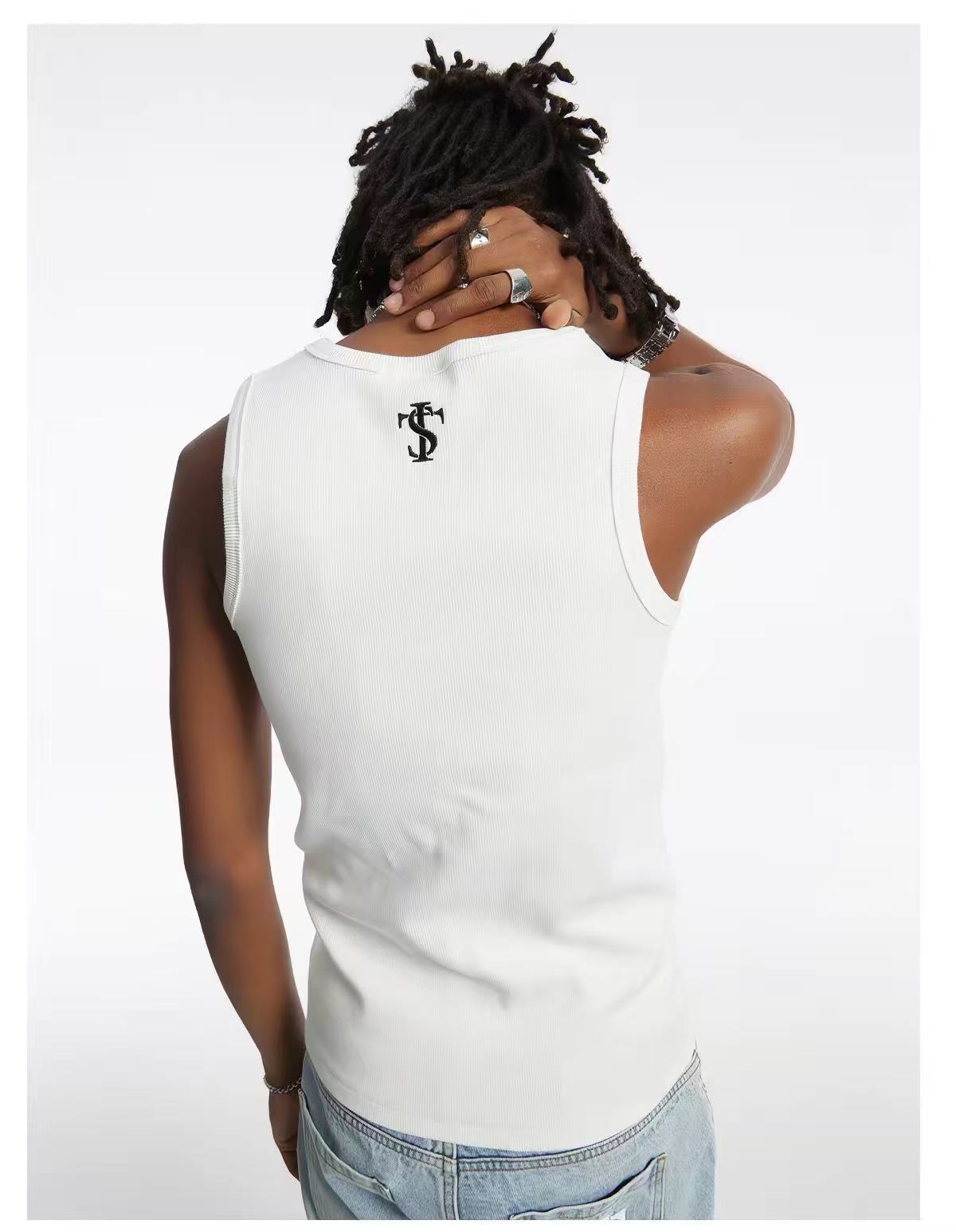 Stk embroidered vest