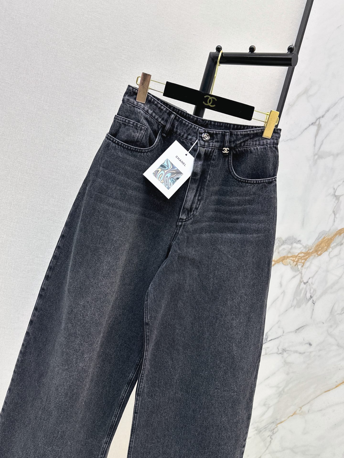 Chan 26fw wide-leg jeans