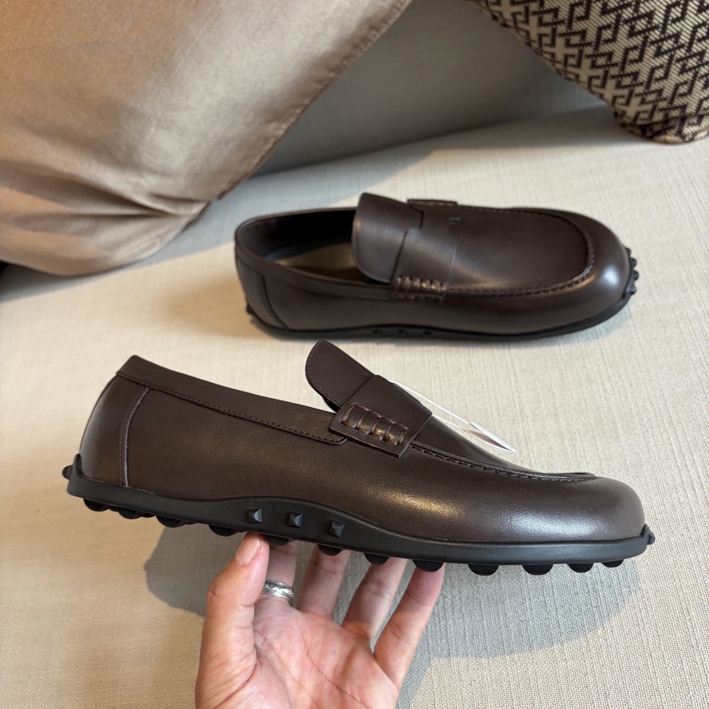 Herm leather loafers