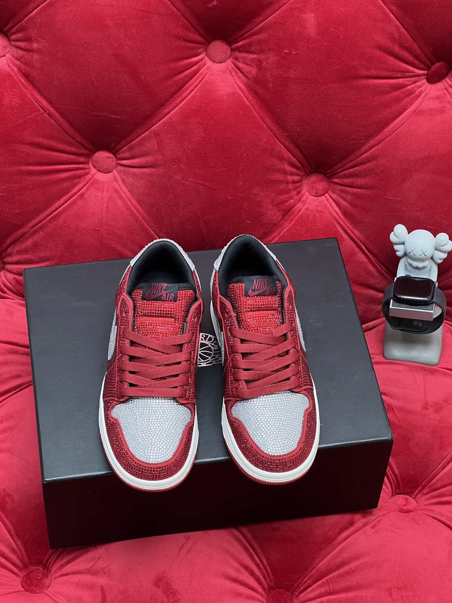 Air rhinestone sneakers