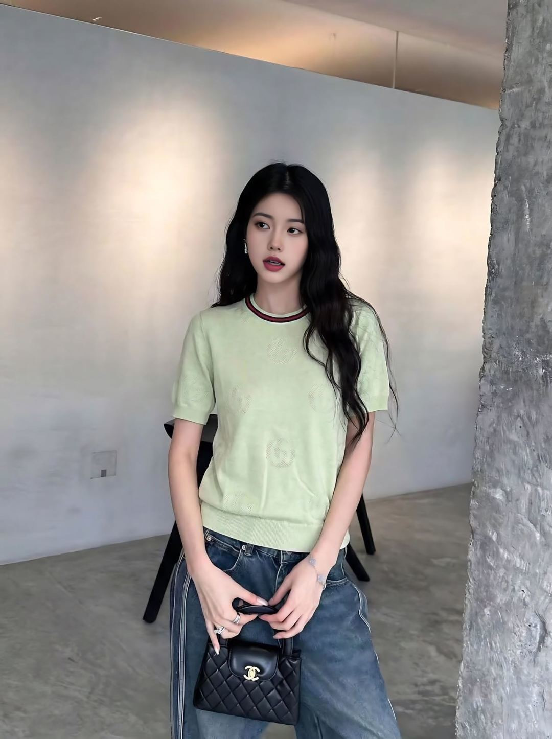 Guc 26ss jacquard sweater