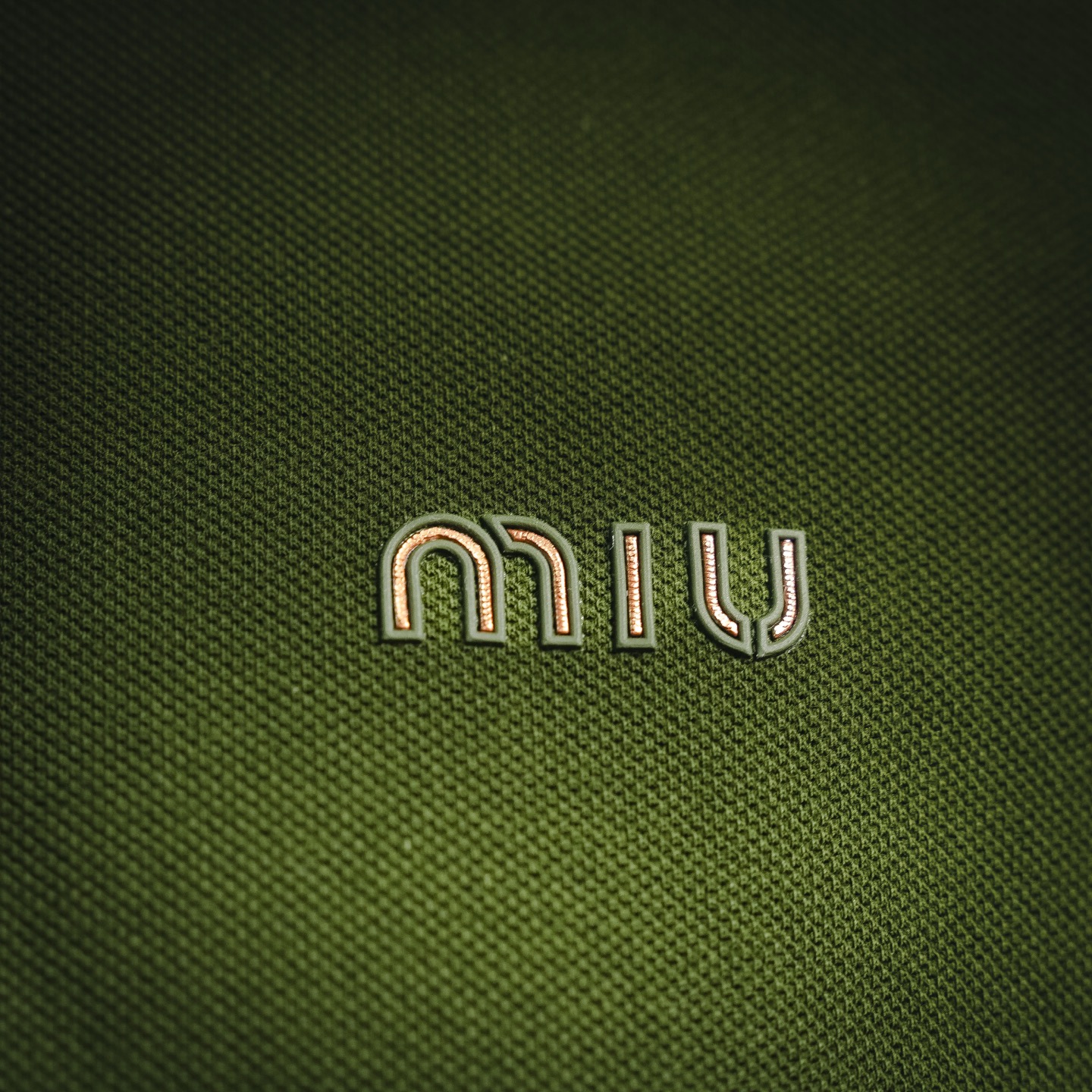 Miu embroidered Polo
