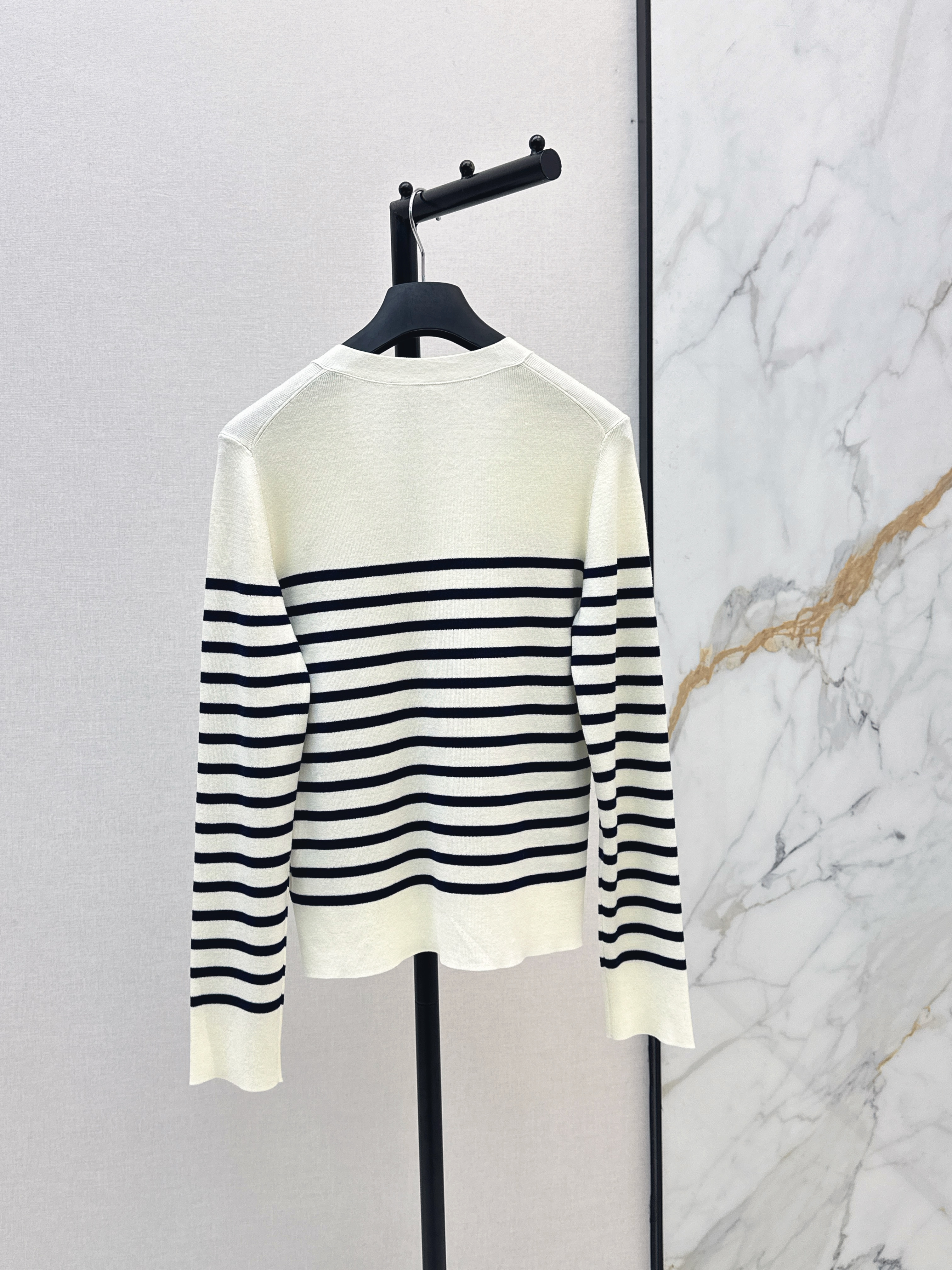 CD 26ss stripe knit cardigan