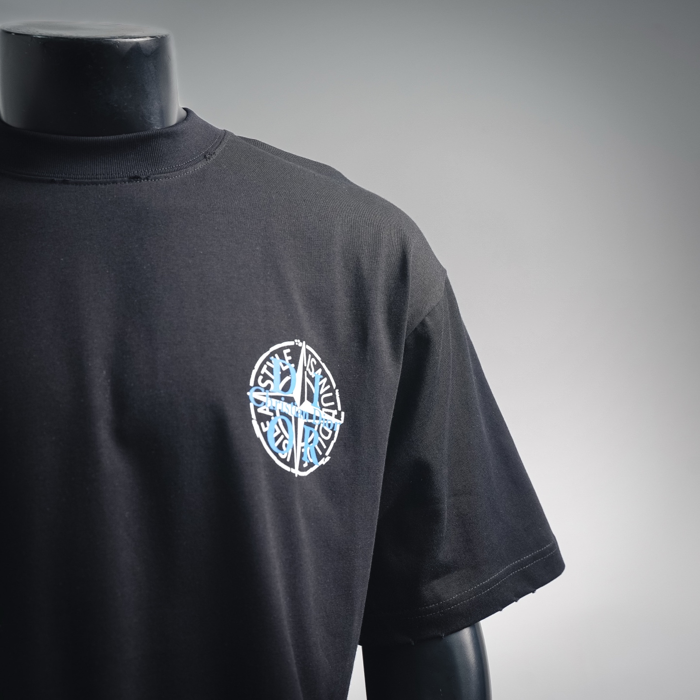 CD printed washed t-shirt
