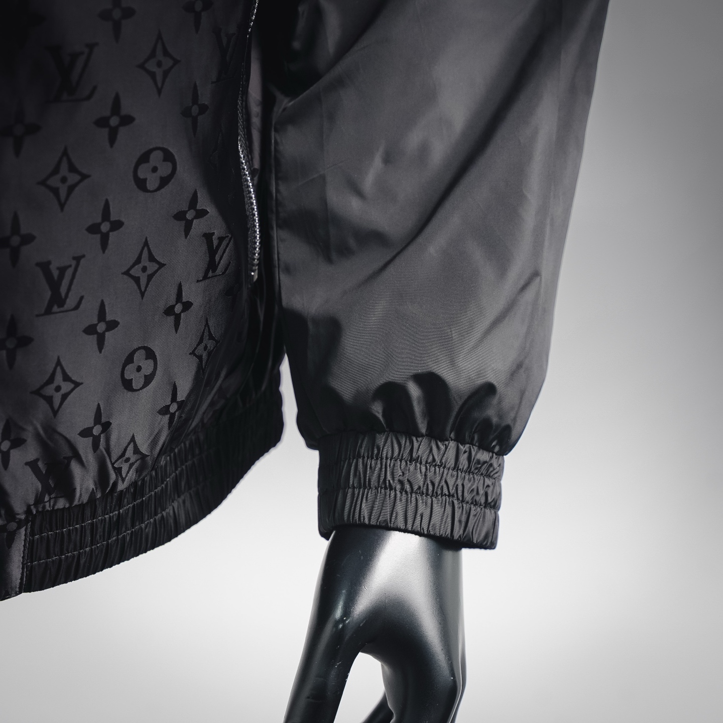 Louis splicing hooded jacket