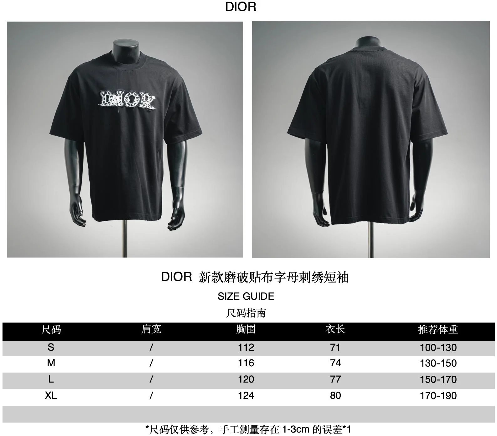 Dio embroidered t-shirt