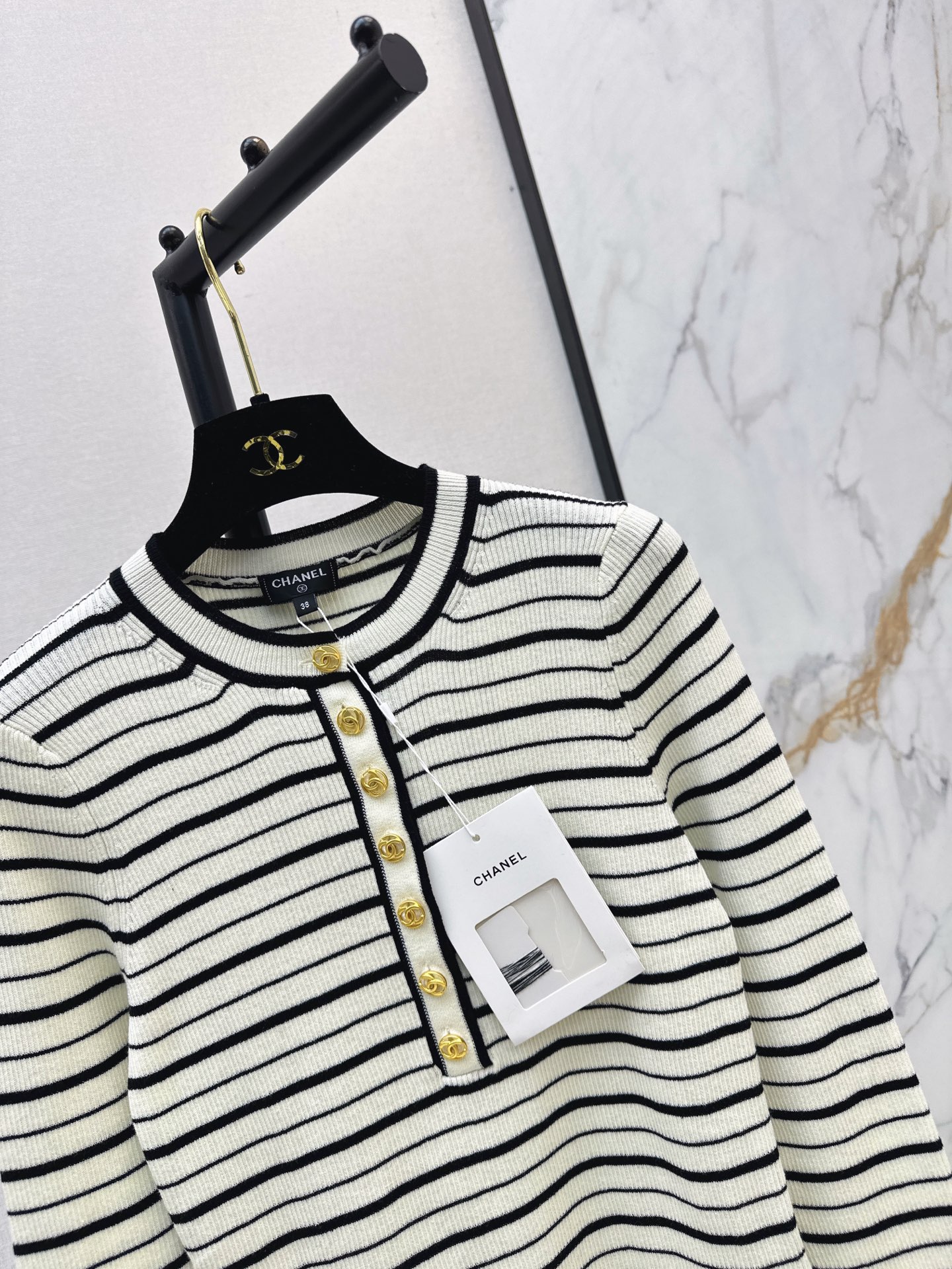 Chan 26fw stripe knitwear