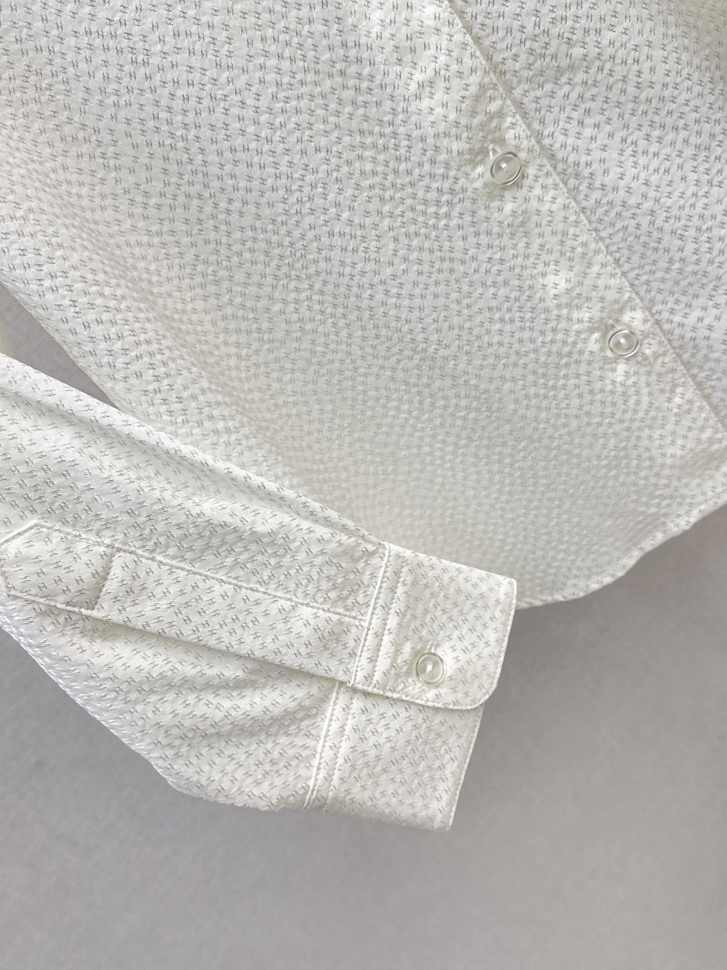Chan 26fw jacquard silk shirt