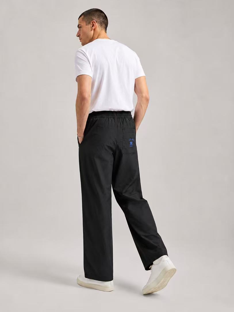 Cel embroidered pants