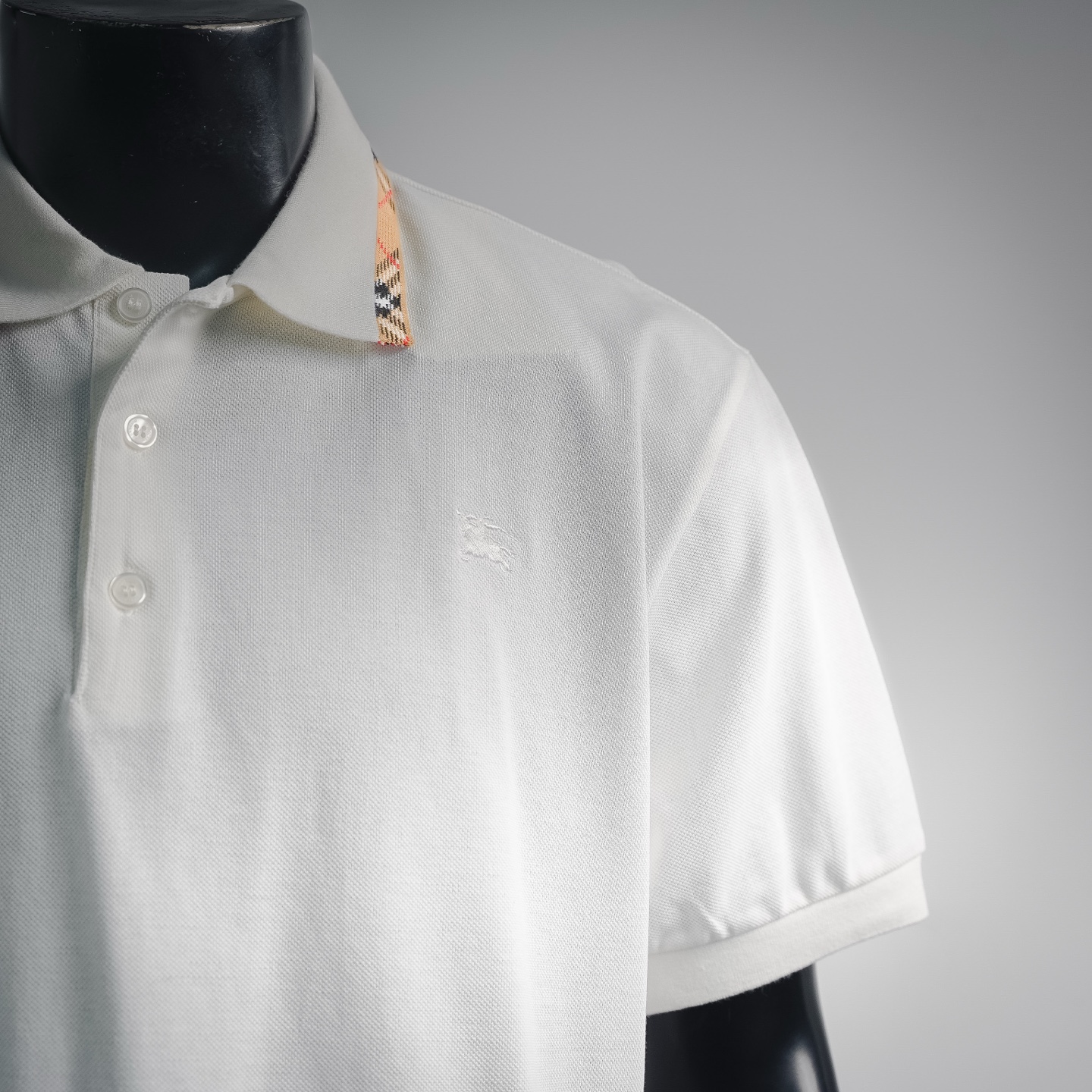 Bur plaid collared Polo