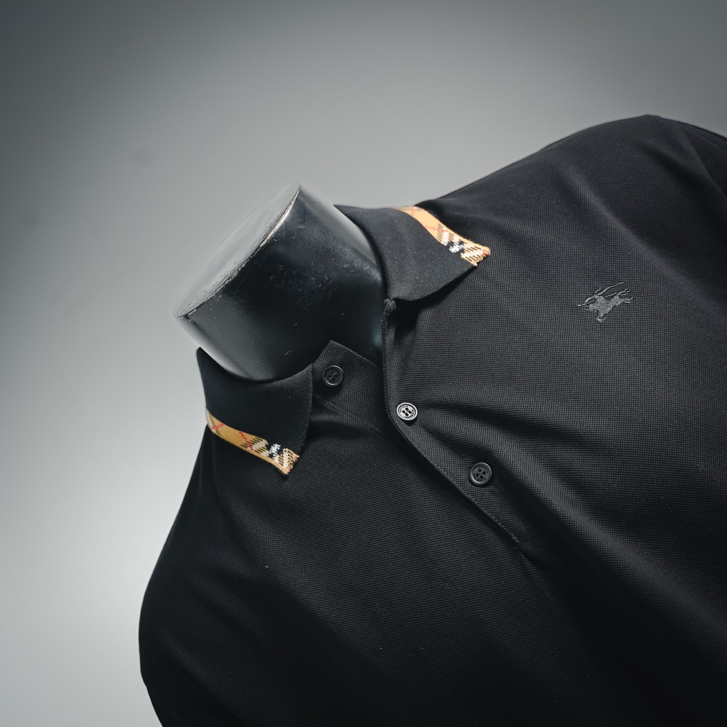 Bur plaid collared Polo