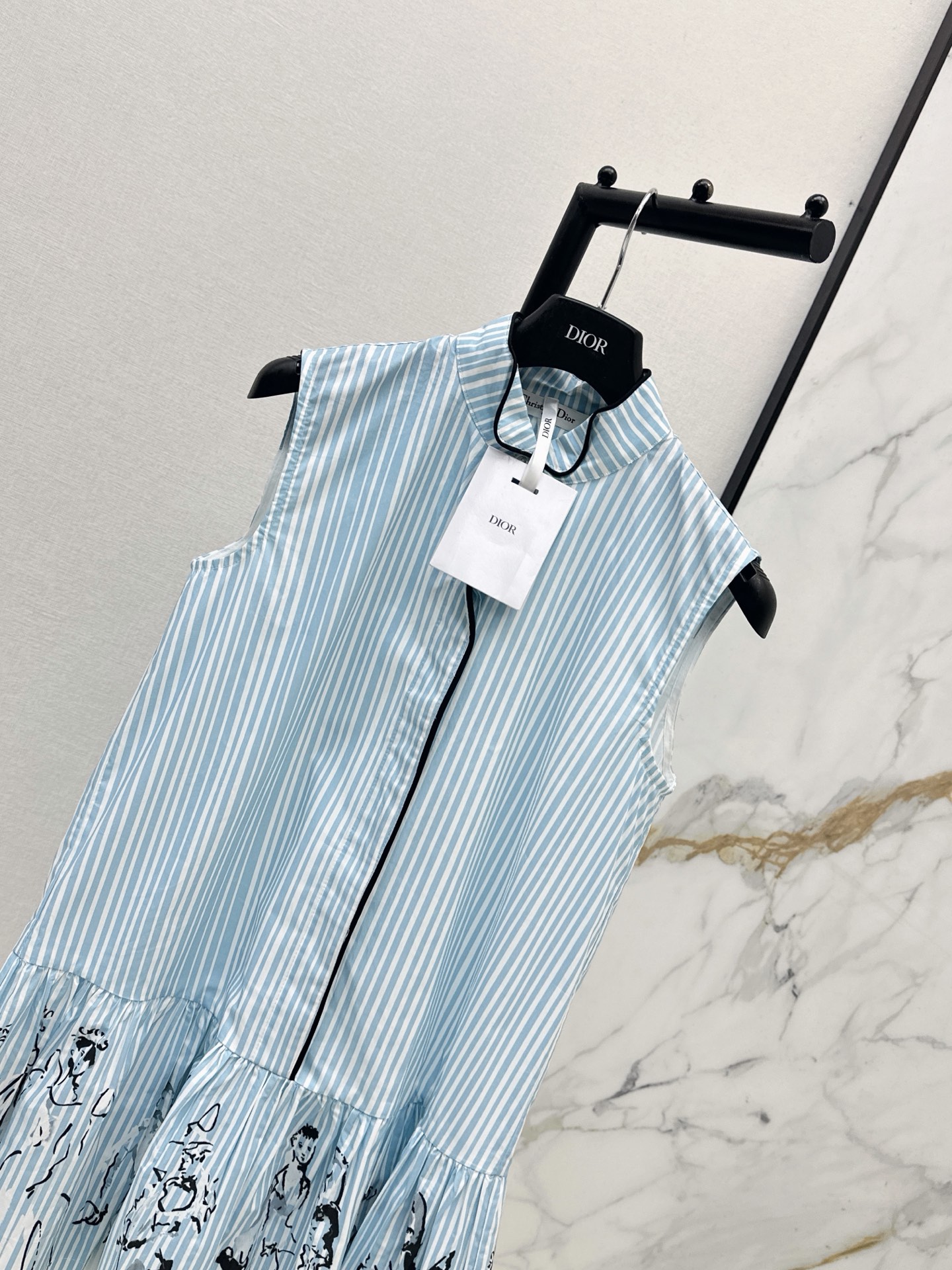 CD 26ss stripe print dress