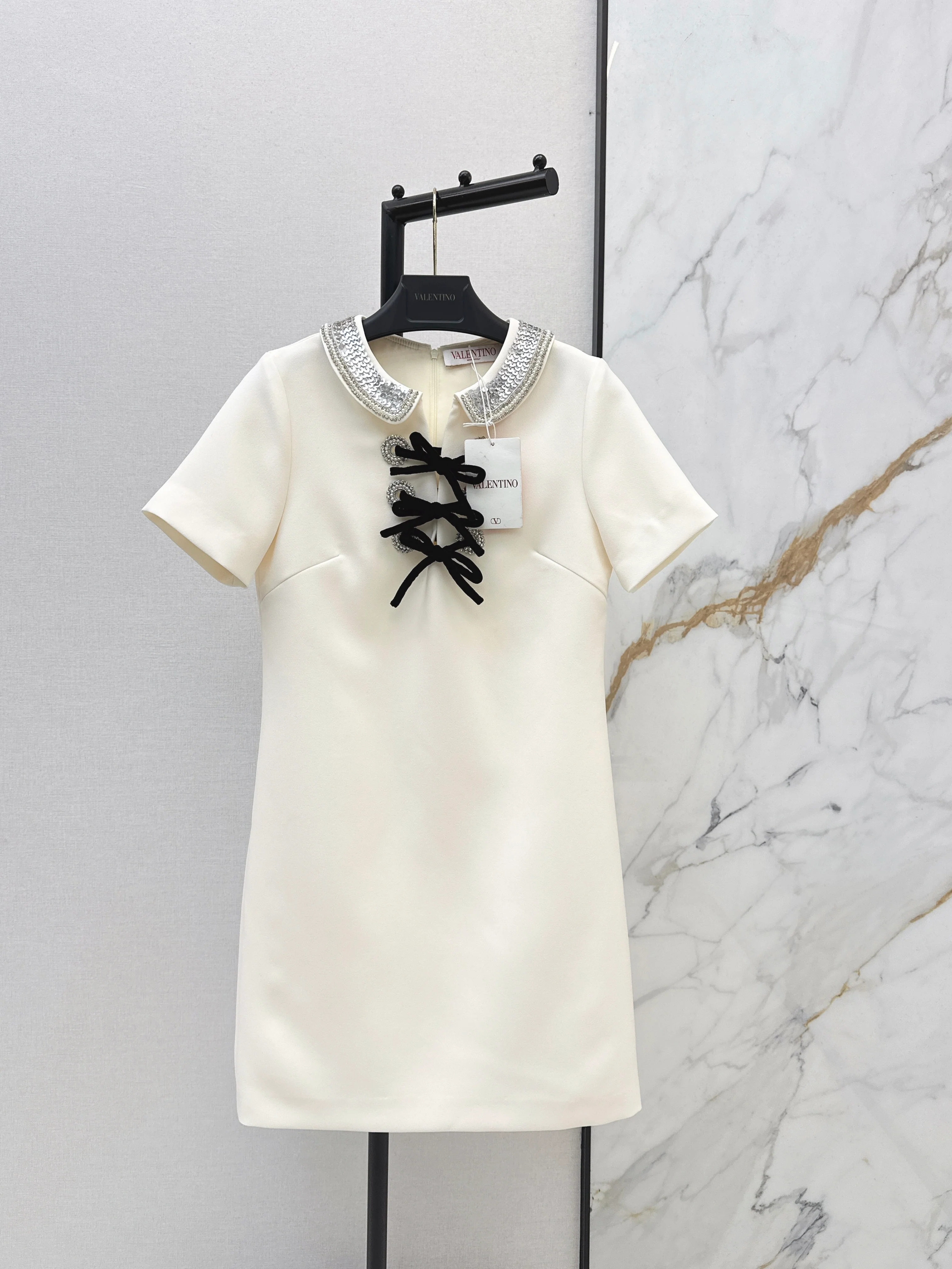 Valen 26ss beading sequins dress