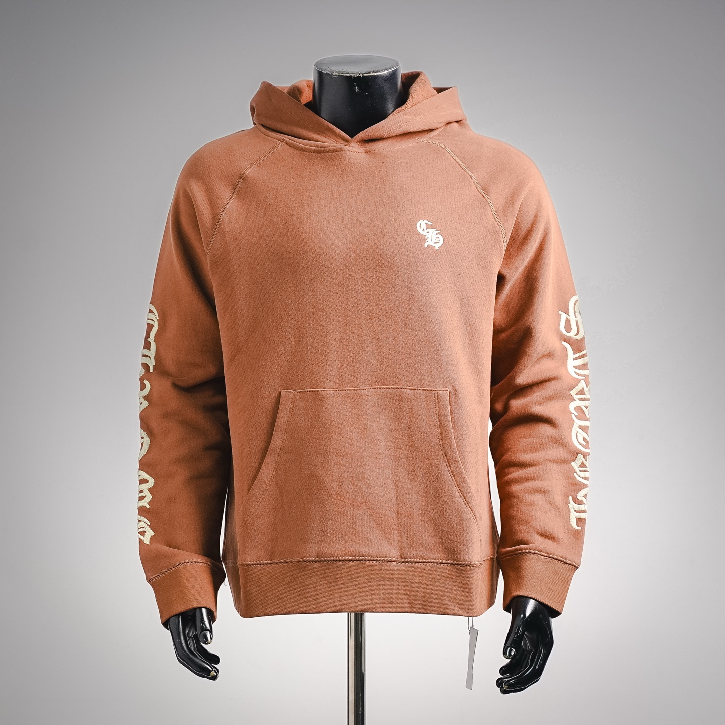 Chrome embroidered hoodie