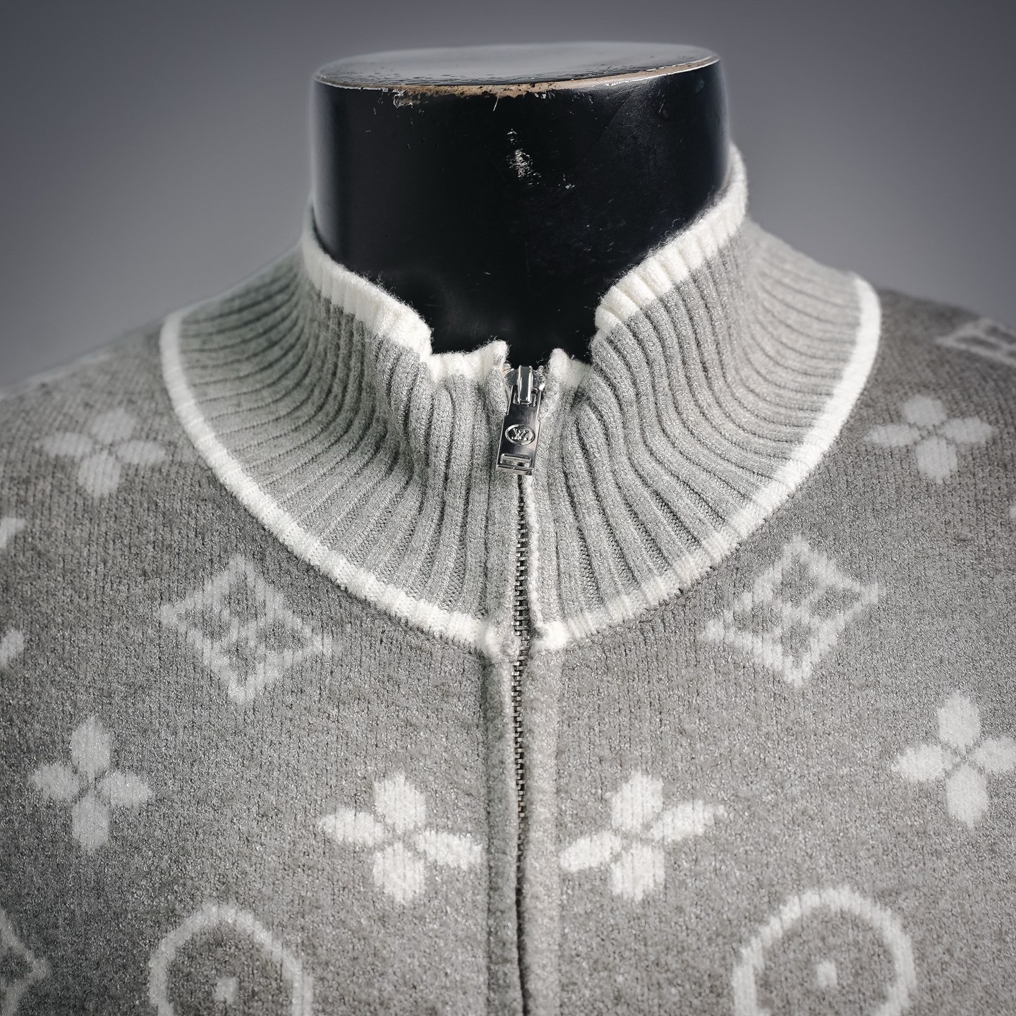 Louis monogram knit cardigan