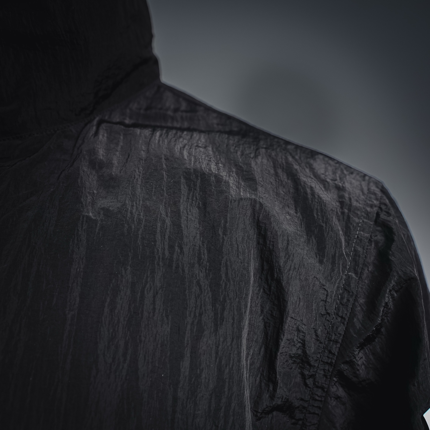 Stone nylon zip-up jacket