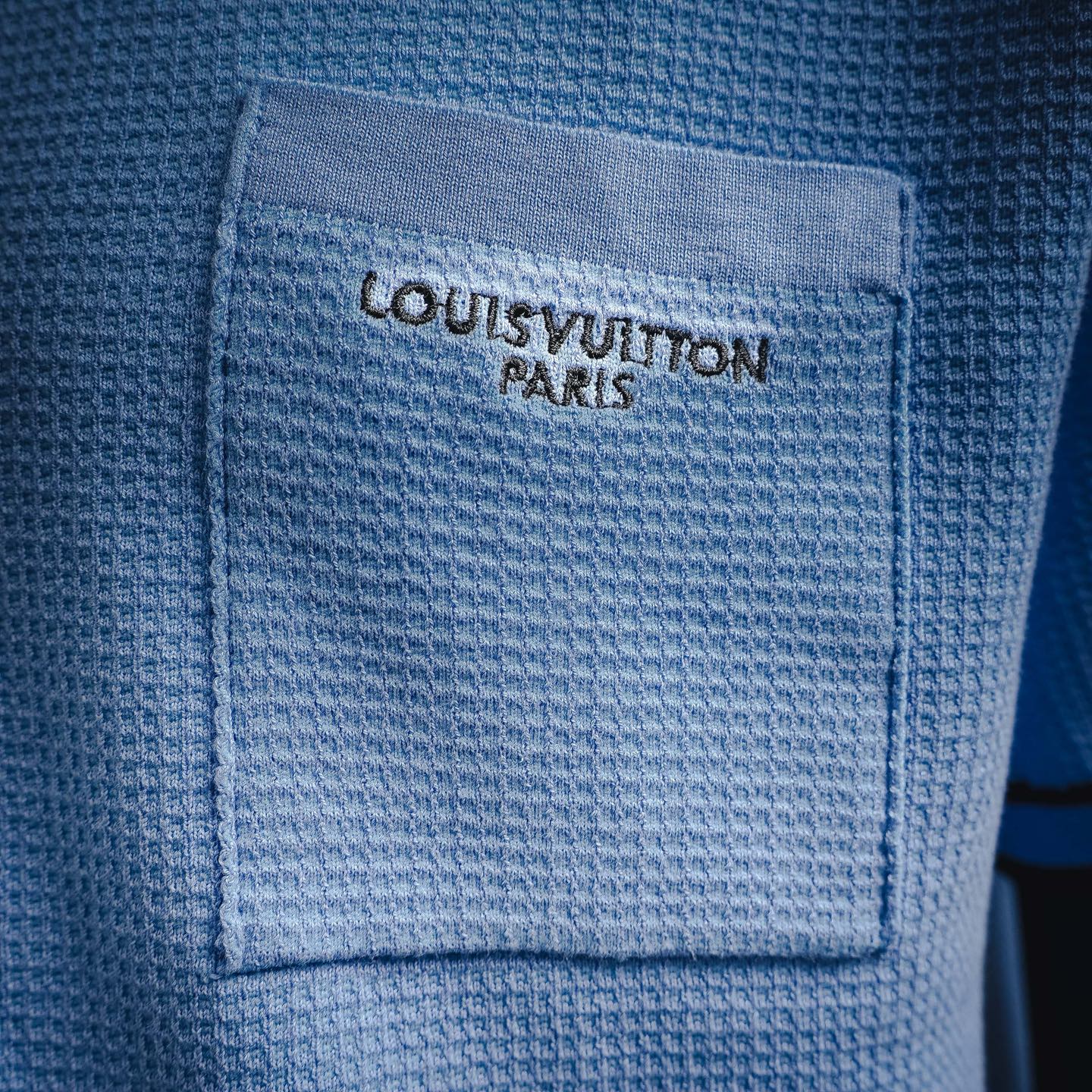Louis pocket badge knit t-shirt