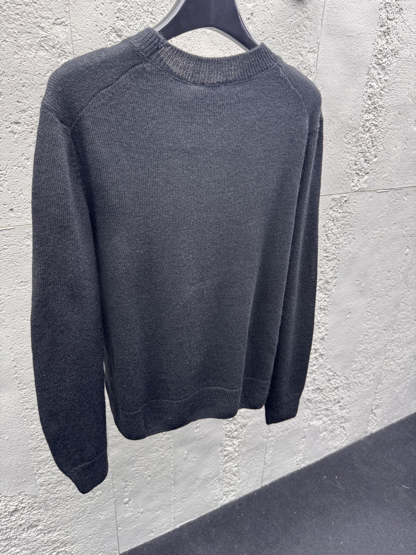 CD knit jacquard sweater