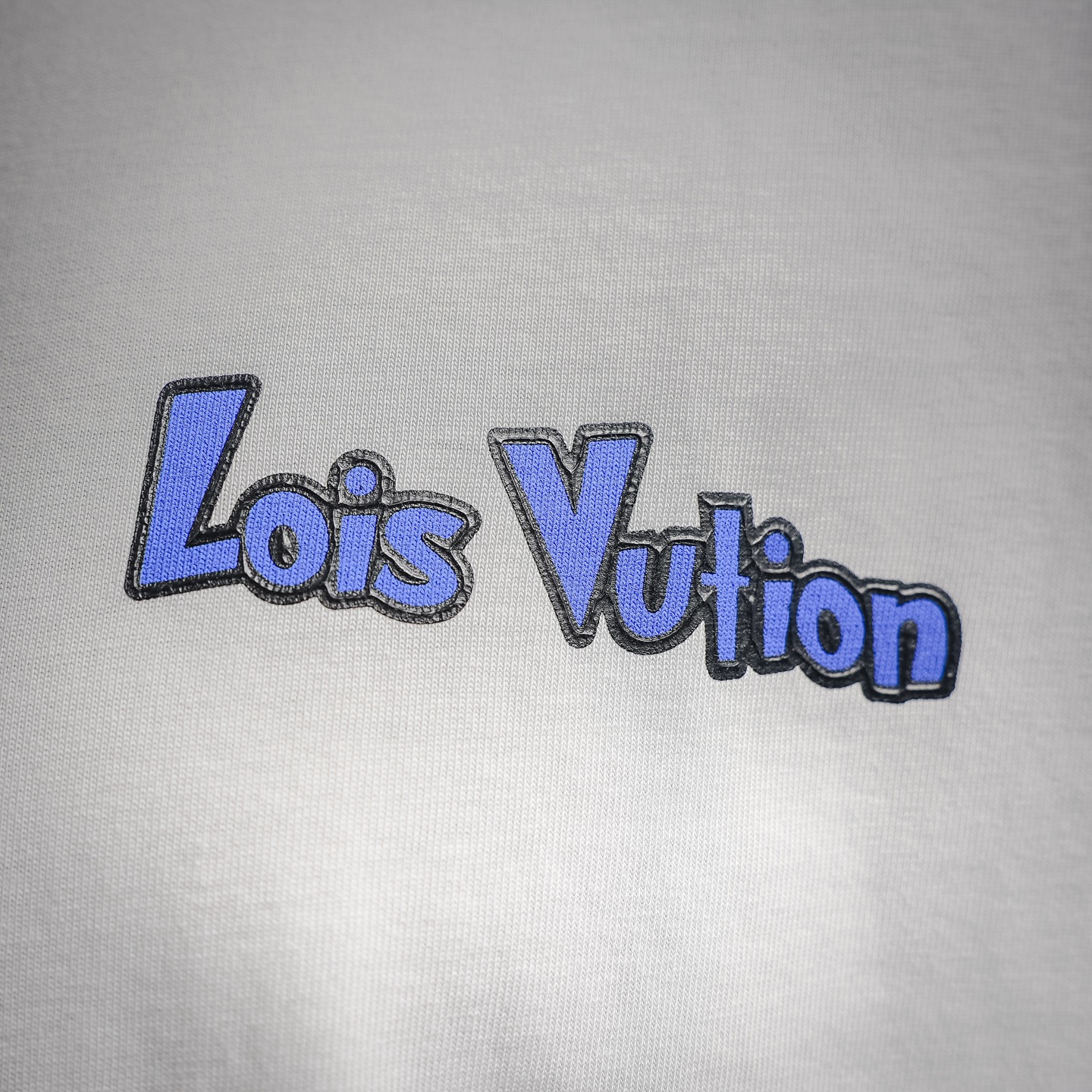 Louis graffiti-print logo t-shirt