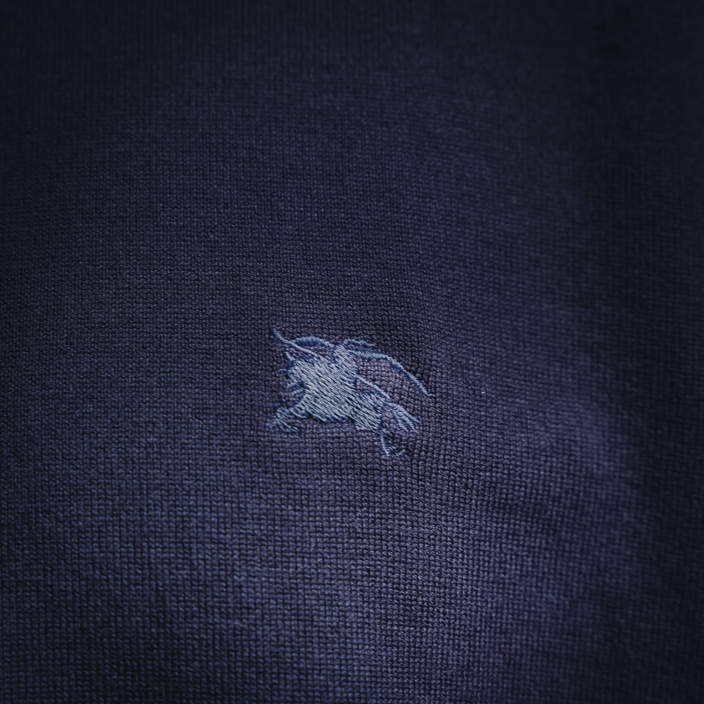 Bur knit embroidered t-shirt