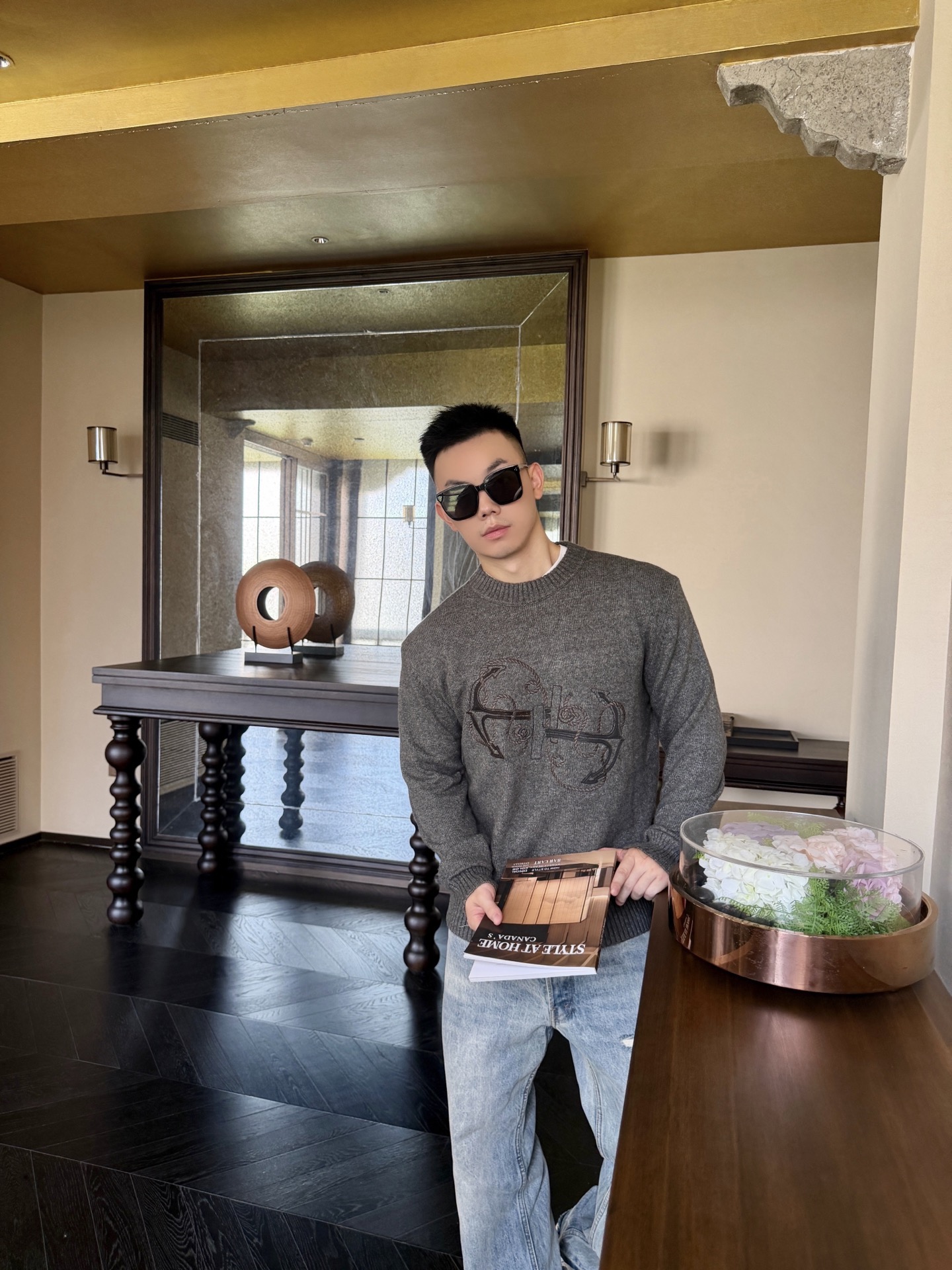 Herm embroidered sweater