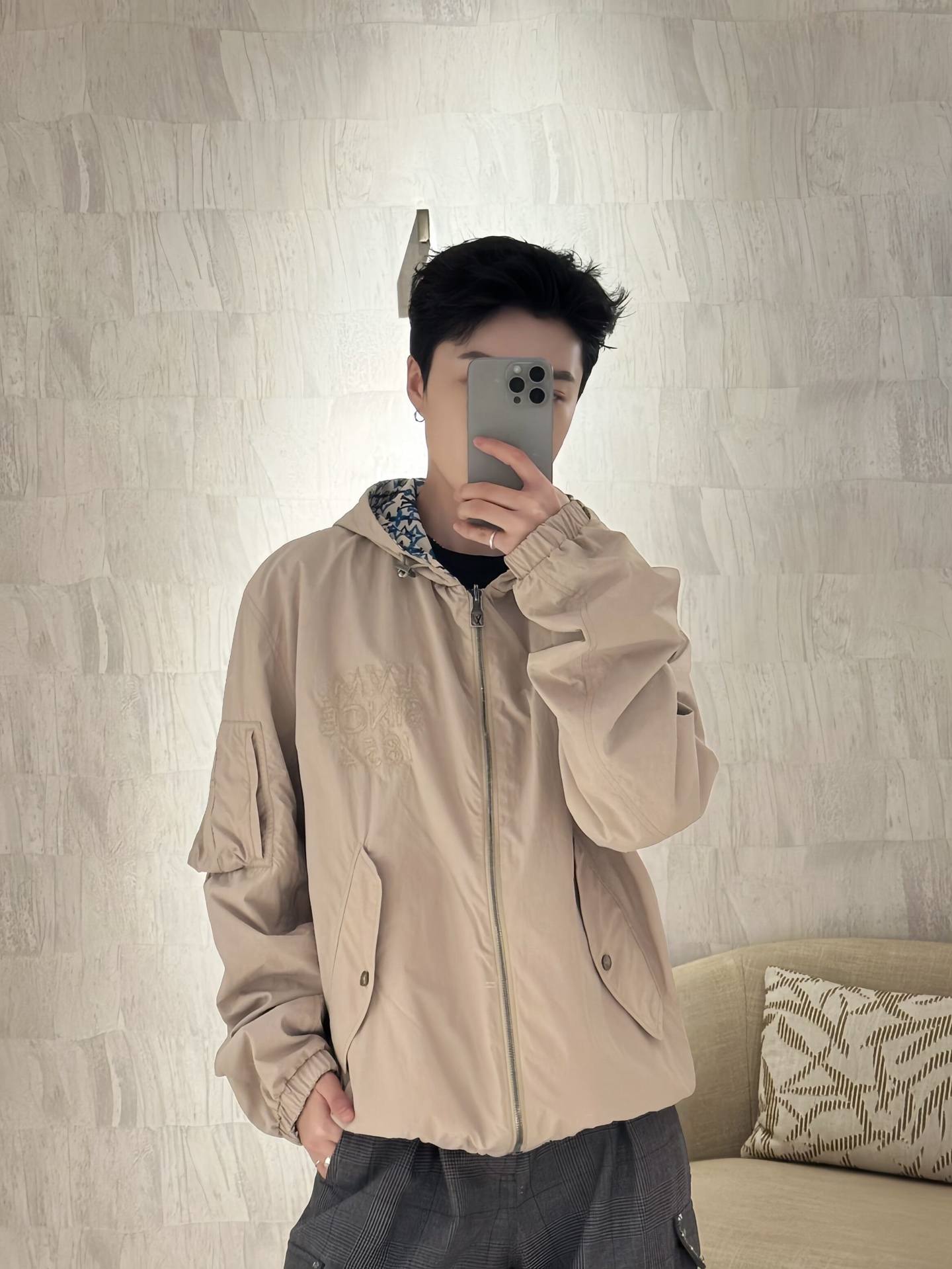 Louis reversible windbreaker jacket
