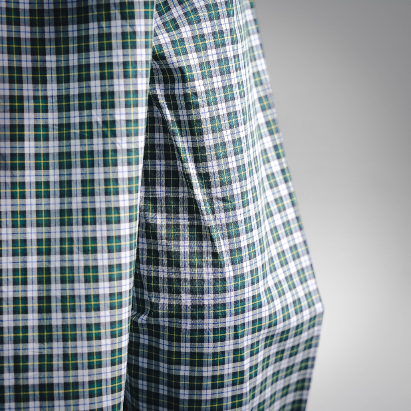 Cel plaid embroidered shirt