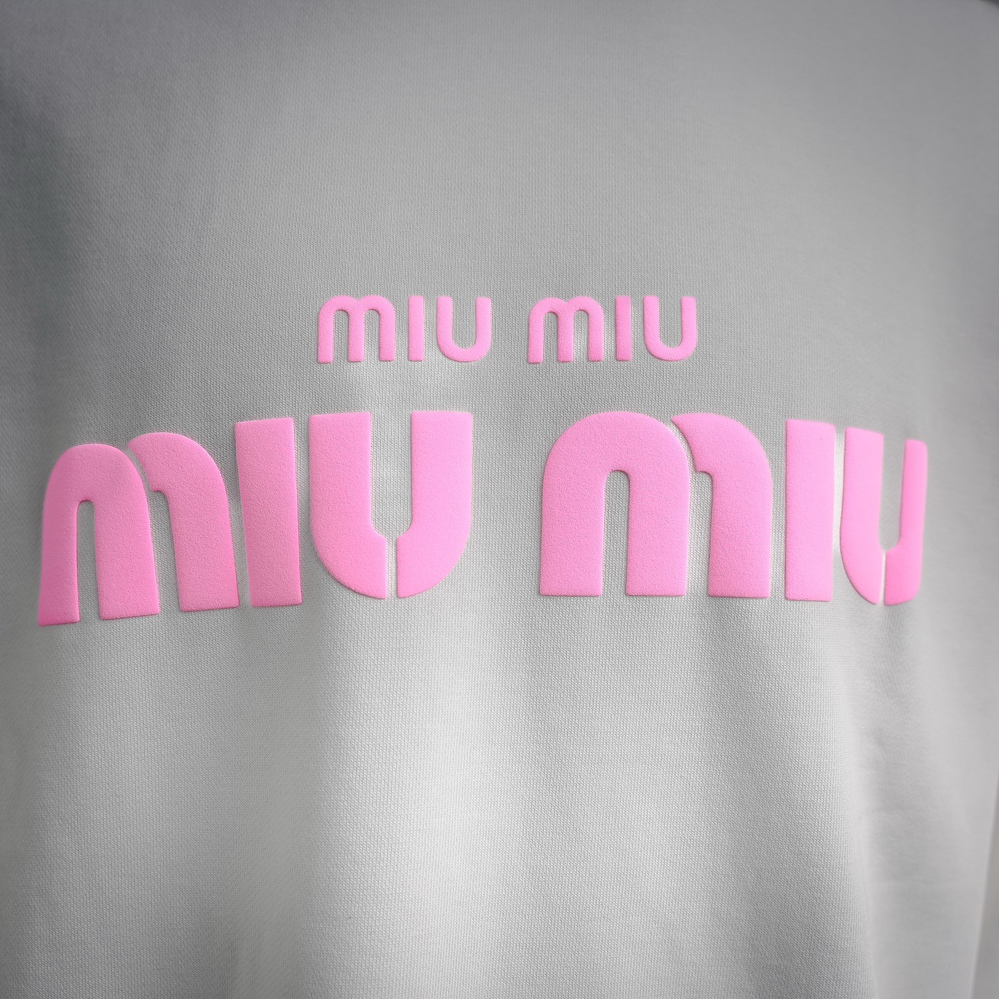 Miu letter printed sweatshirt