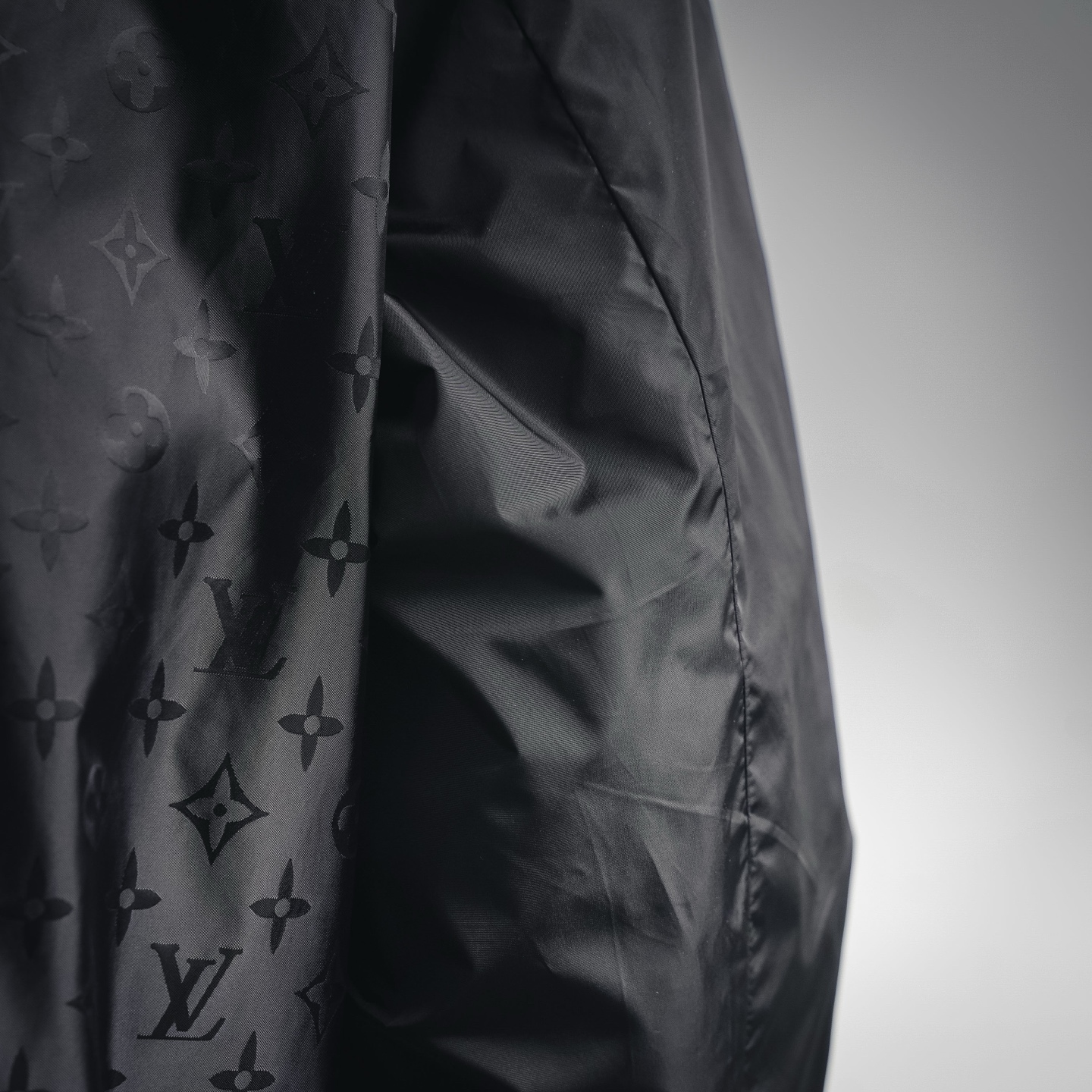 Louis splicing hooded jacket