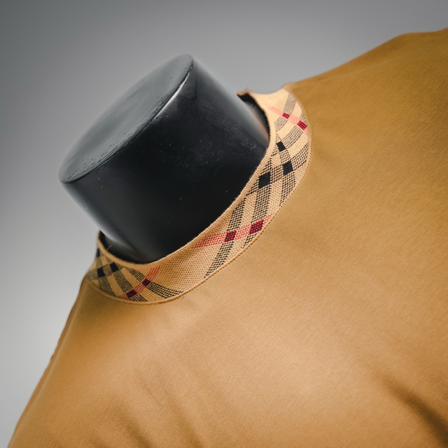 Bur plaid crew-neckt-shirt